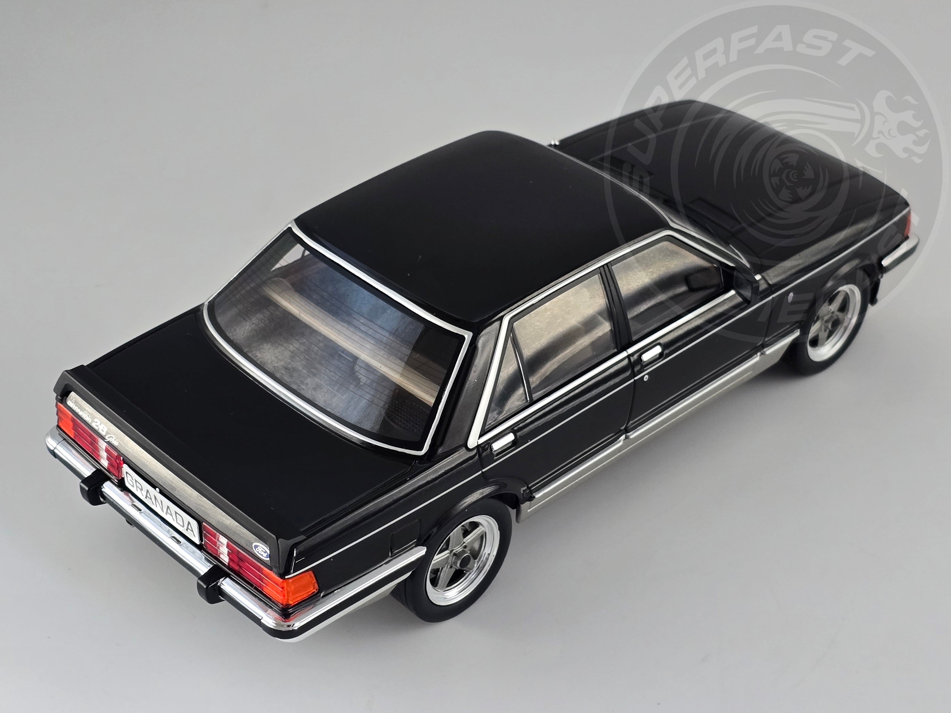 MCG 1:18 Scale Diecast MCG 1:18 Scale Diecast Ford Granada MK II 2.8 Injection, Black/Grey - MCG18536