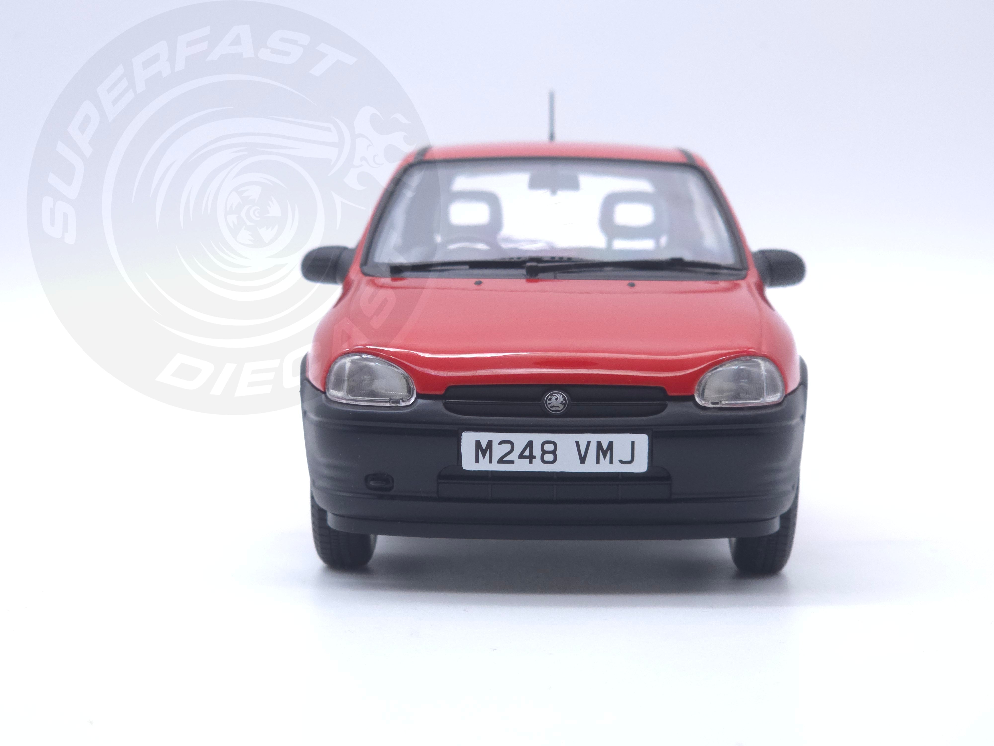 MCG 1:18 Scale Diecast - 1993 Vauxhall Corsa Merit (UK Exclusive RHD), Red - MCG18845