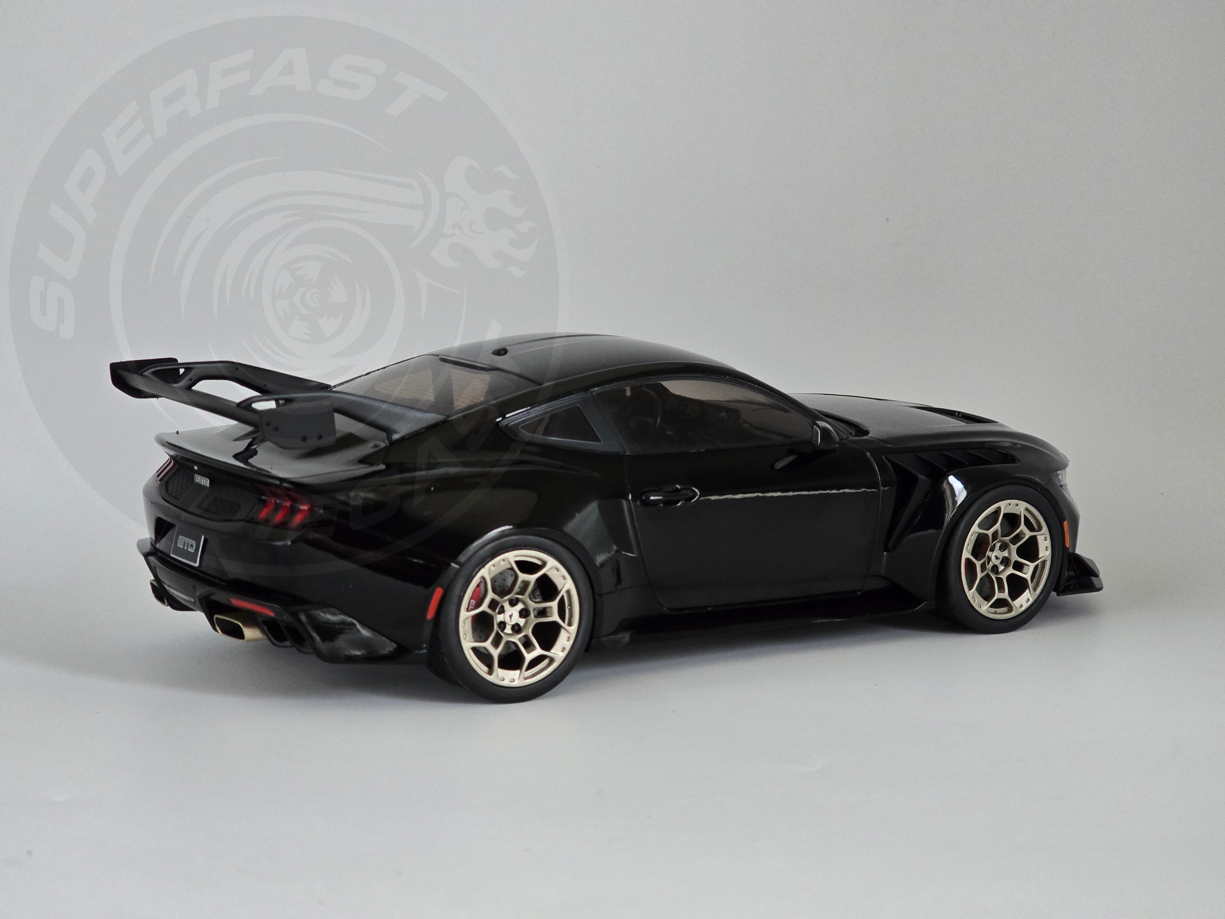 IXO 1:18 Scale - 2025 Ford Mustang GTD, Black - MCG18578