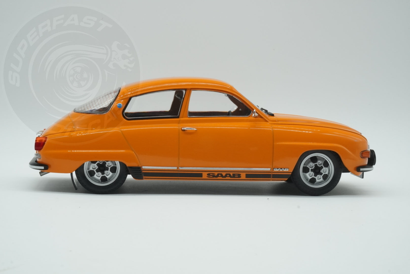 MCG 1:18 Diecast - 1970 Saab 96 V4, Orange - MCG18654