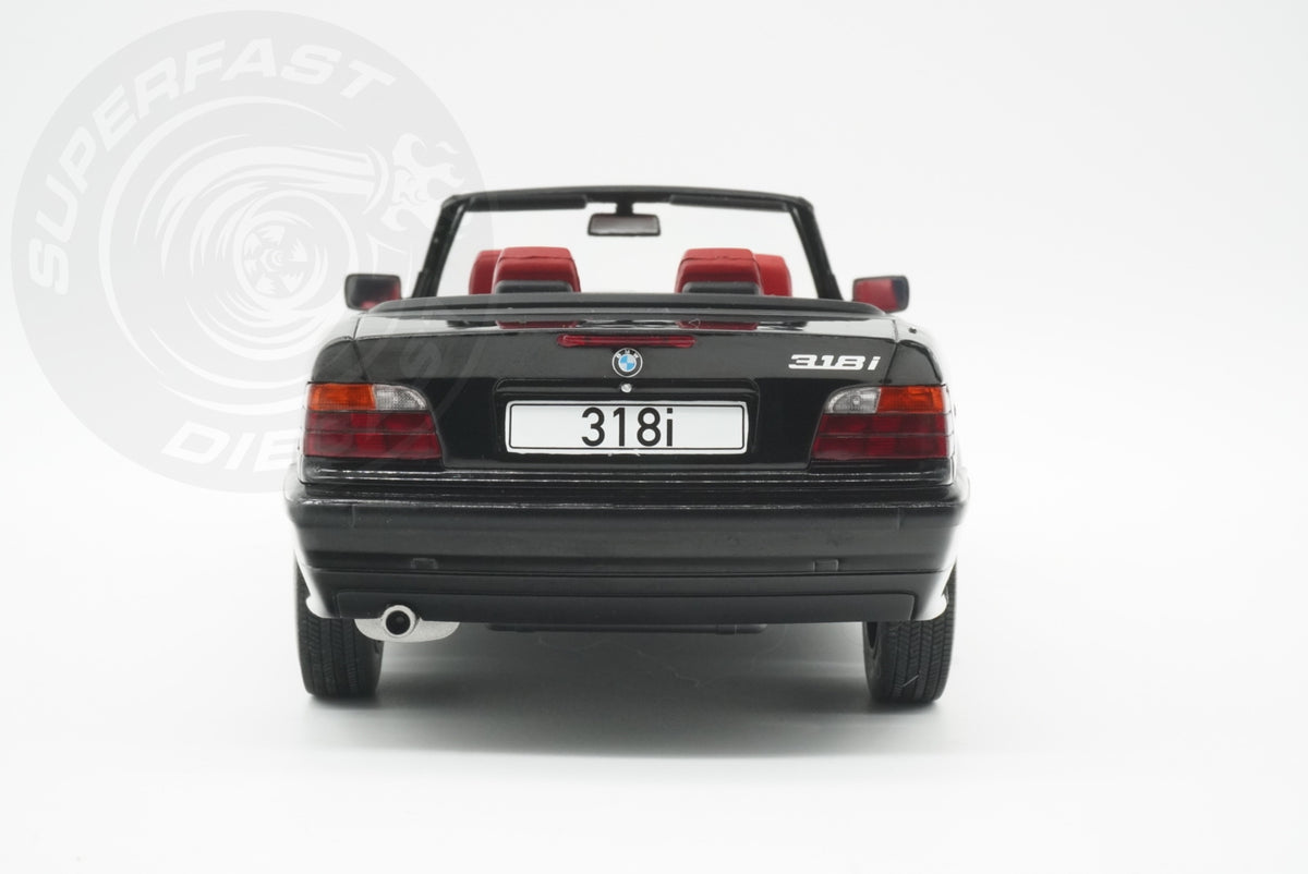 MCG 1:18 Diecast - 1996 BMW 318i (E36) Cabriolet, Black - MCG18318