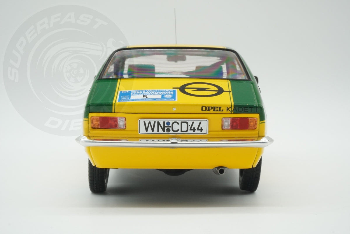MCG 1:18 Diecast - Opel Kadett C Coupe GT/E, International Sachs Winter Rallye, 1976, #5, W.Smolej/C.Geistdörfer,  - MCG18650R