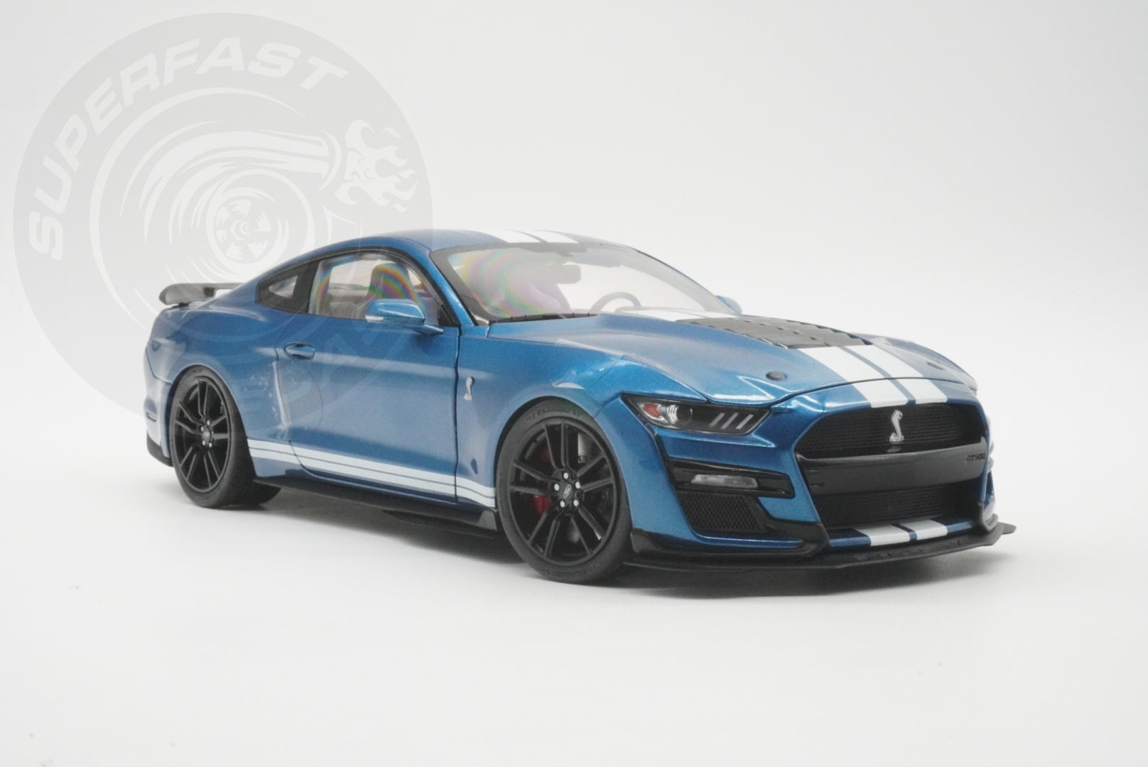 IXO 1:18 Diecast - 2022 Ford Mustang Shelby GT 500, Blue - IXO18RDC244-FO