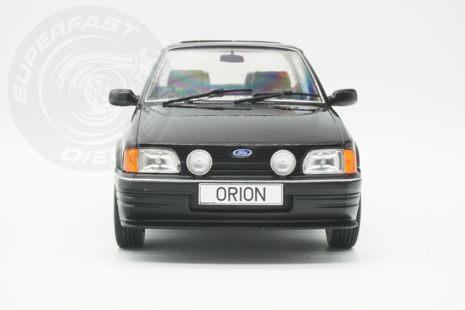 MCG 1:18 Scale Diecast - Ford Orion Mk II RHD with RS Bodykit, Black - MCG18649