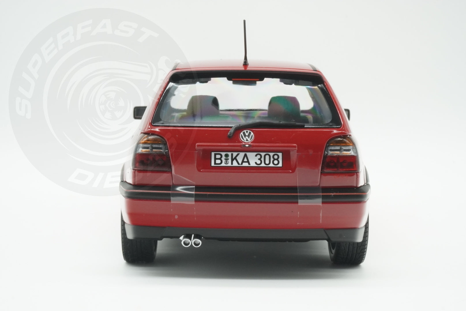 Norev 1:18 Scale Diecast - 1996 VW Volkswagen Golf Mk3, Flash Red - 188418R