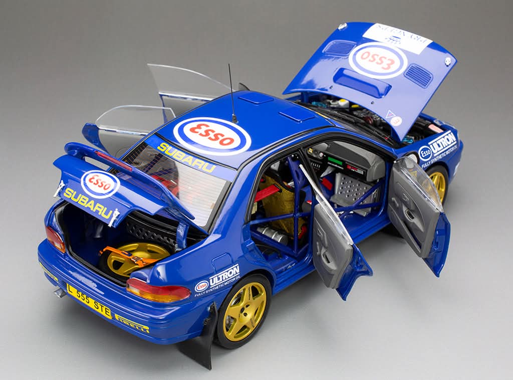 Sunstar Diecast - 1:18 Subaru Impreza 555 - #1 Colin McRae - Winner Memorial Bettega 1993 - 5600