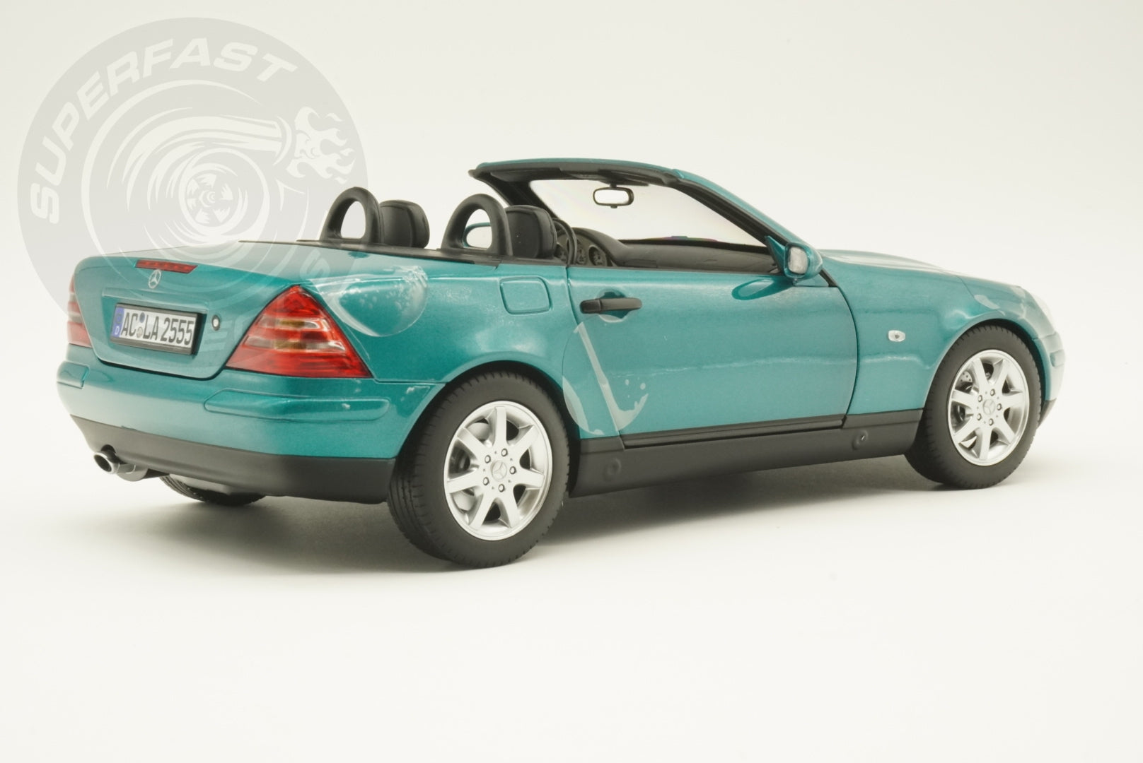 Norev 1:18 Scale Diecast Car - 1996 Mercedes Benz SLK, Vivianit Green - 183021