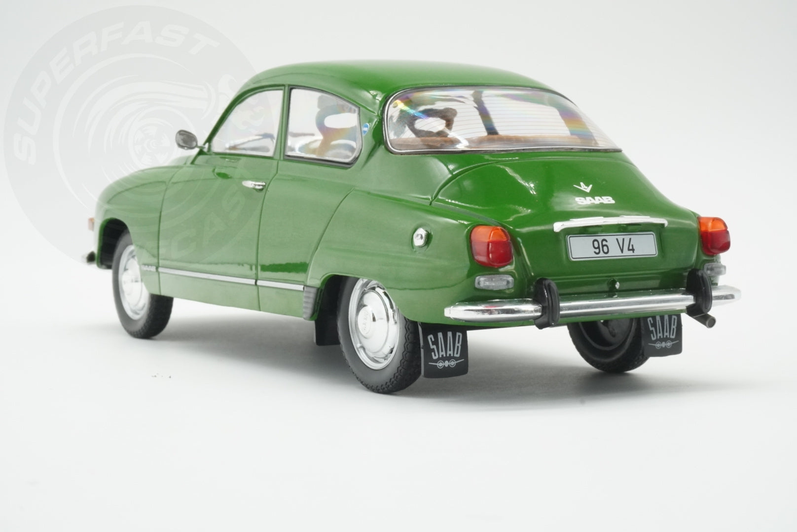 MCG 1:18 Diecast - 1970 Saab 96 V4, Green - MCG18655