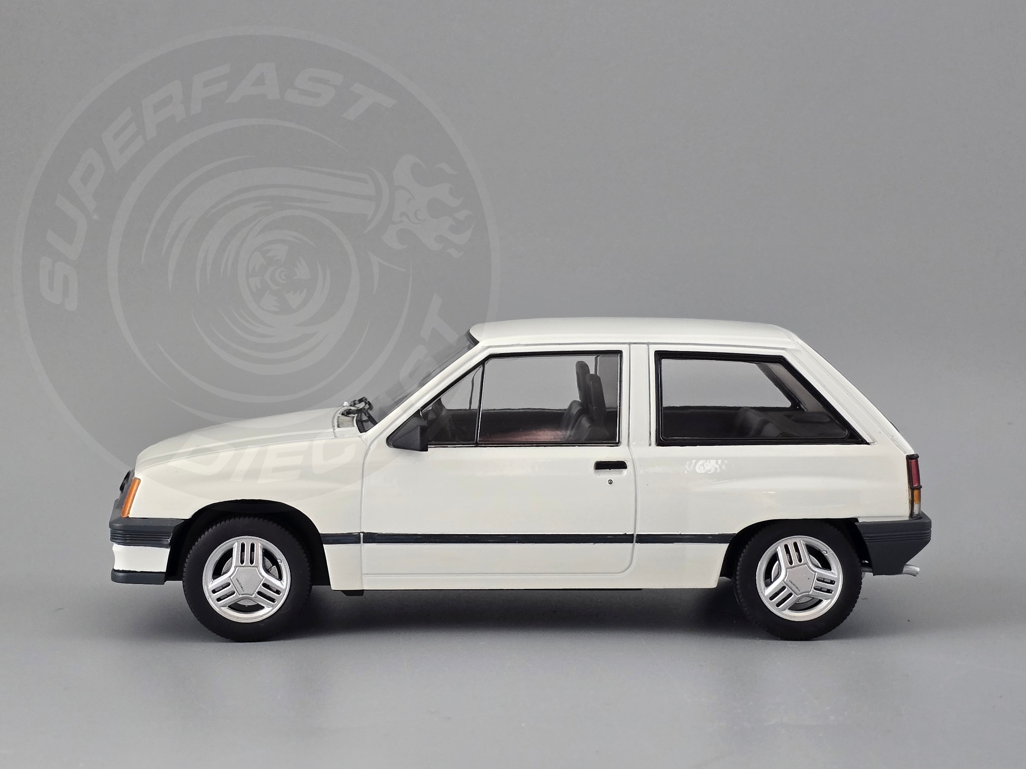MCG 1:18 Scale Diecast - 1983 Vauxhall Nova (UK Exclusive RHD), White - MCG18904