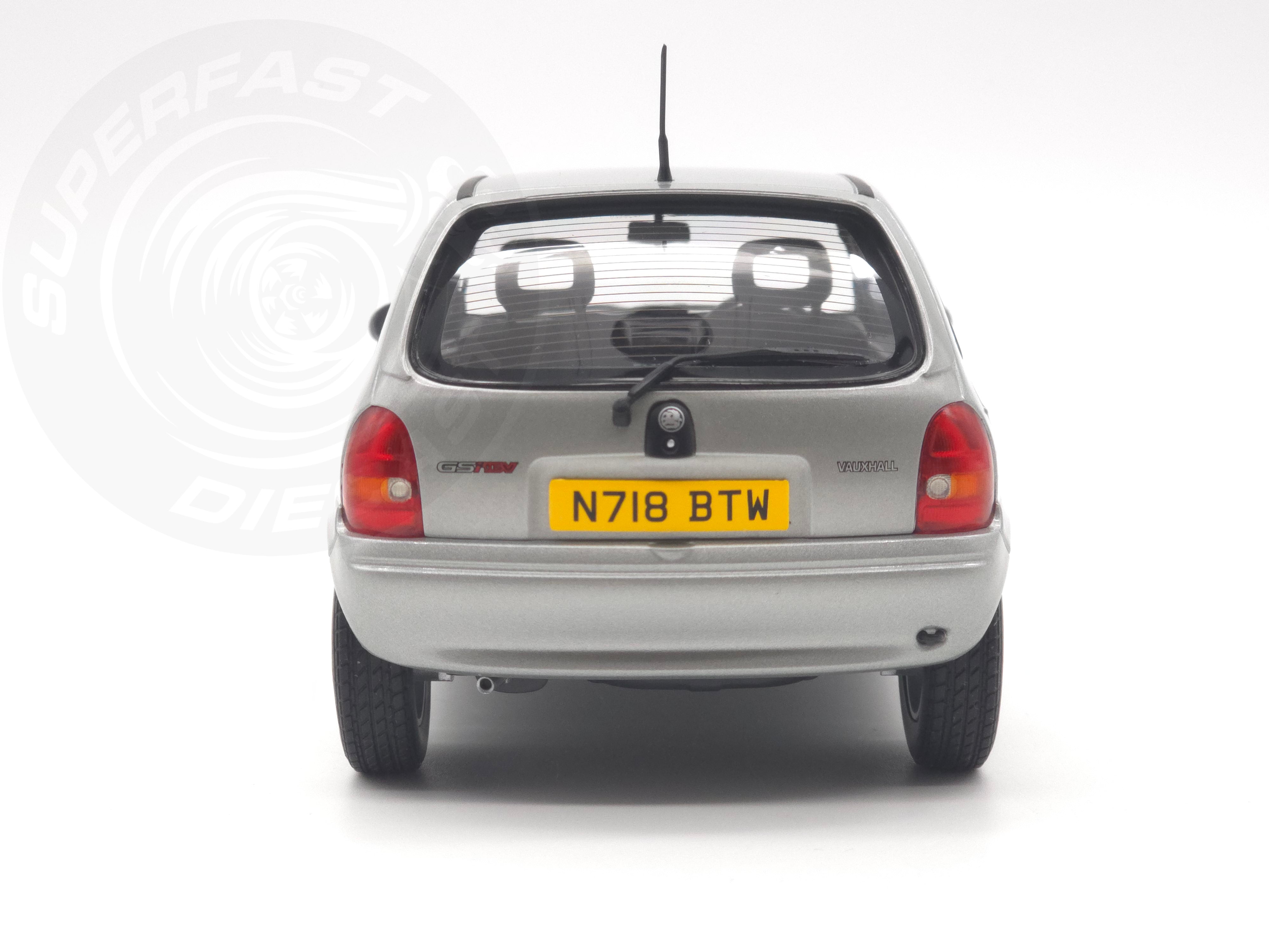 MCG 1:18 Scale Diecast - 1993 Vauxhall Corsa GSi (UK Exclusive RHD), Silver - MCG18846