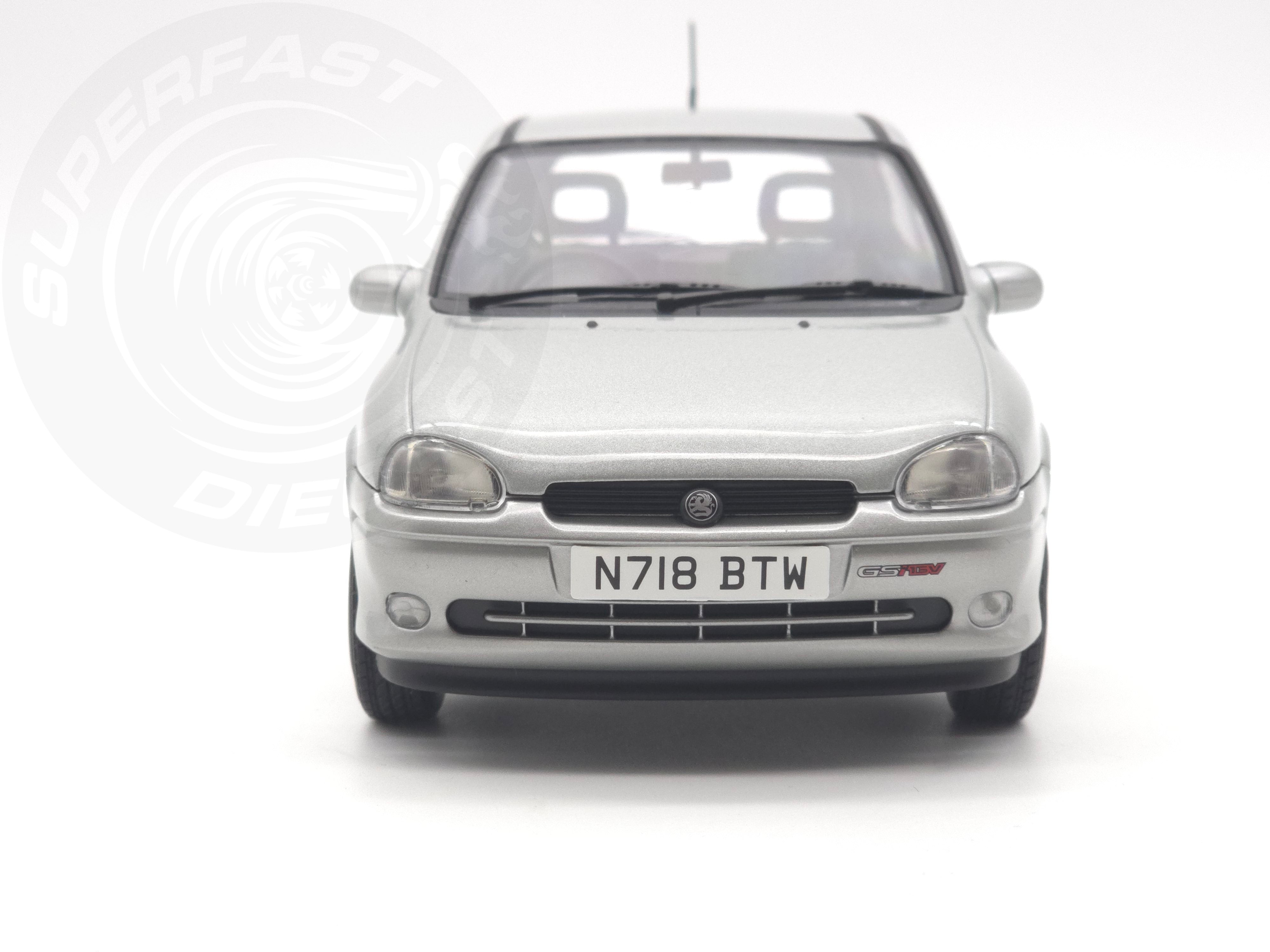 MCG 1:18 Scale Diecast - 1993 Vauxhall Corsa GSi (UK Exclusive RHD), Silver - MCG18846