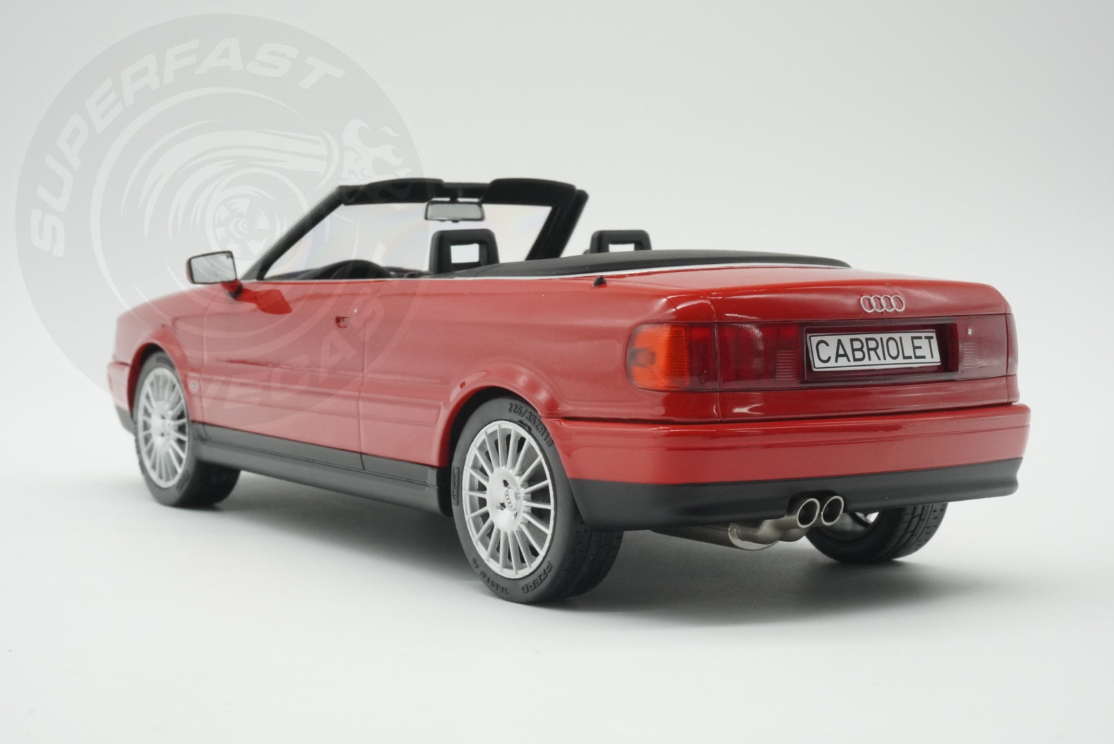 MCG 1:18 Scale Diecast - 1991 Audi 80 Cabriolet, Red - MCG181224