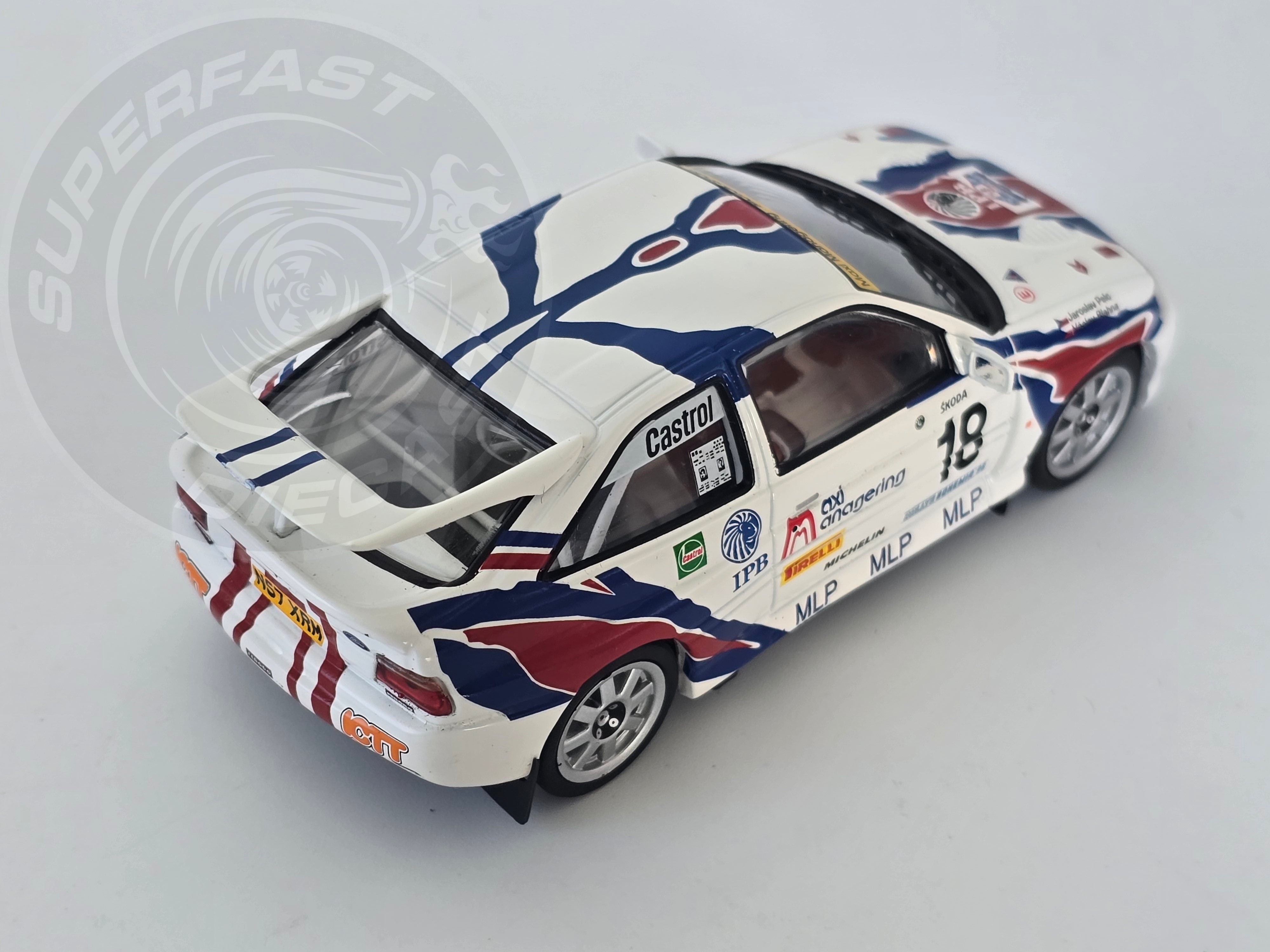 IXO 1:43 Scale Diecast - Ford Escort RS Cosworth #18 V.Blahna - J.Pelc, Rallye Bohemia 1986 - RAC415A.22