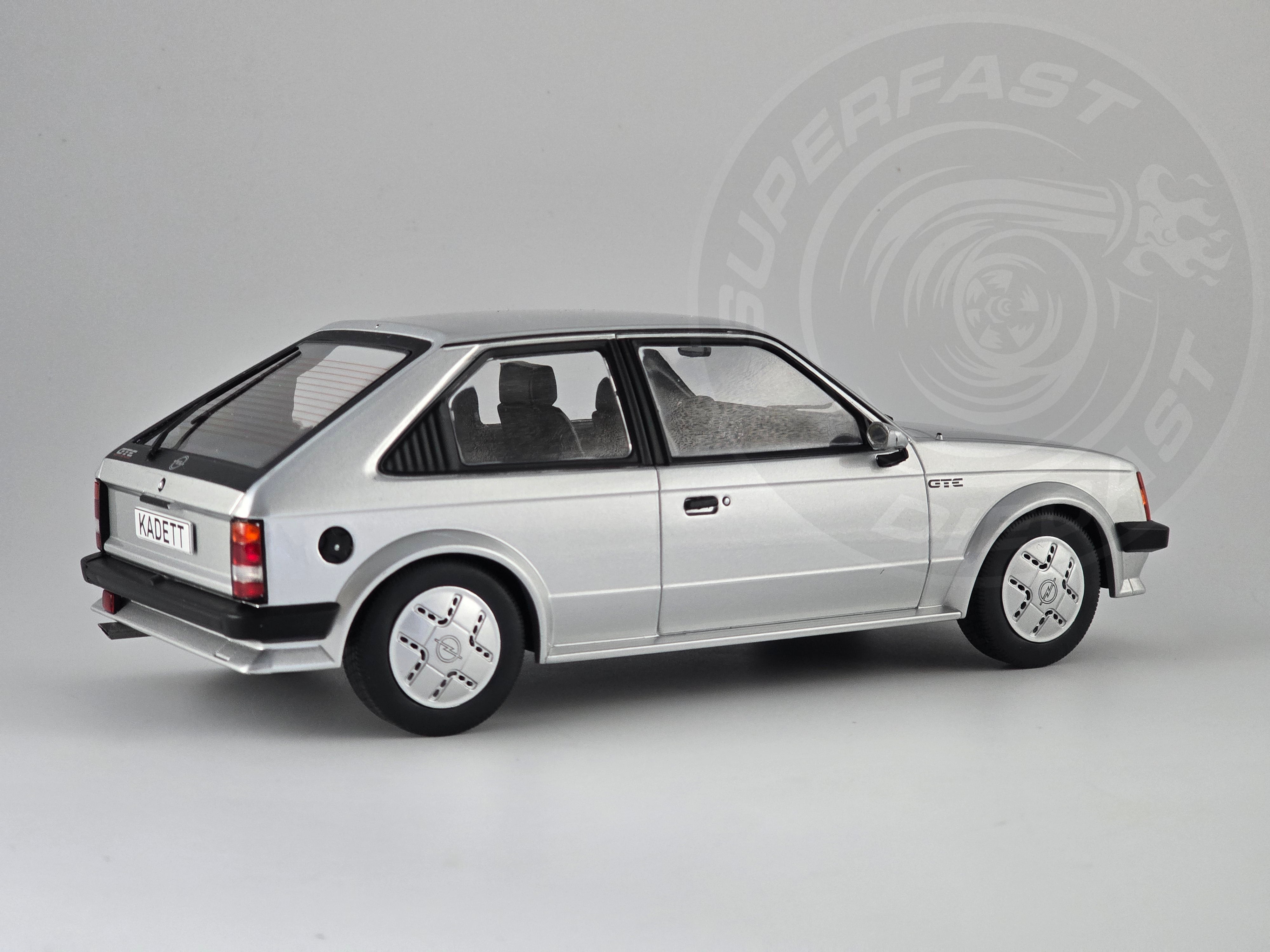 MCG 1:18 Scale Diecast Model Car - Opel Kadett D GTE (Vauxhall Astra mk1) Silver - MCG18533