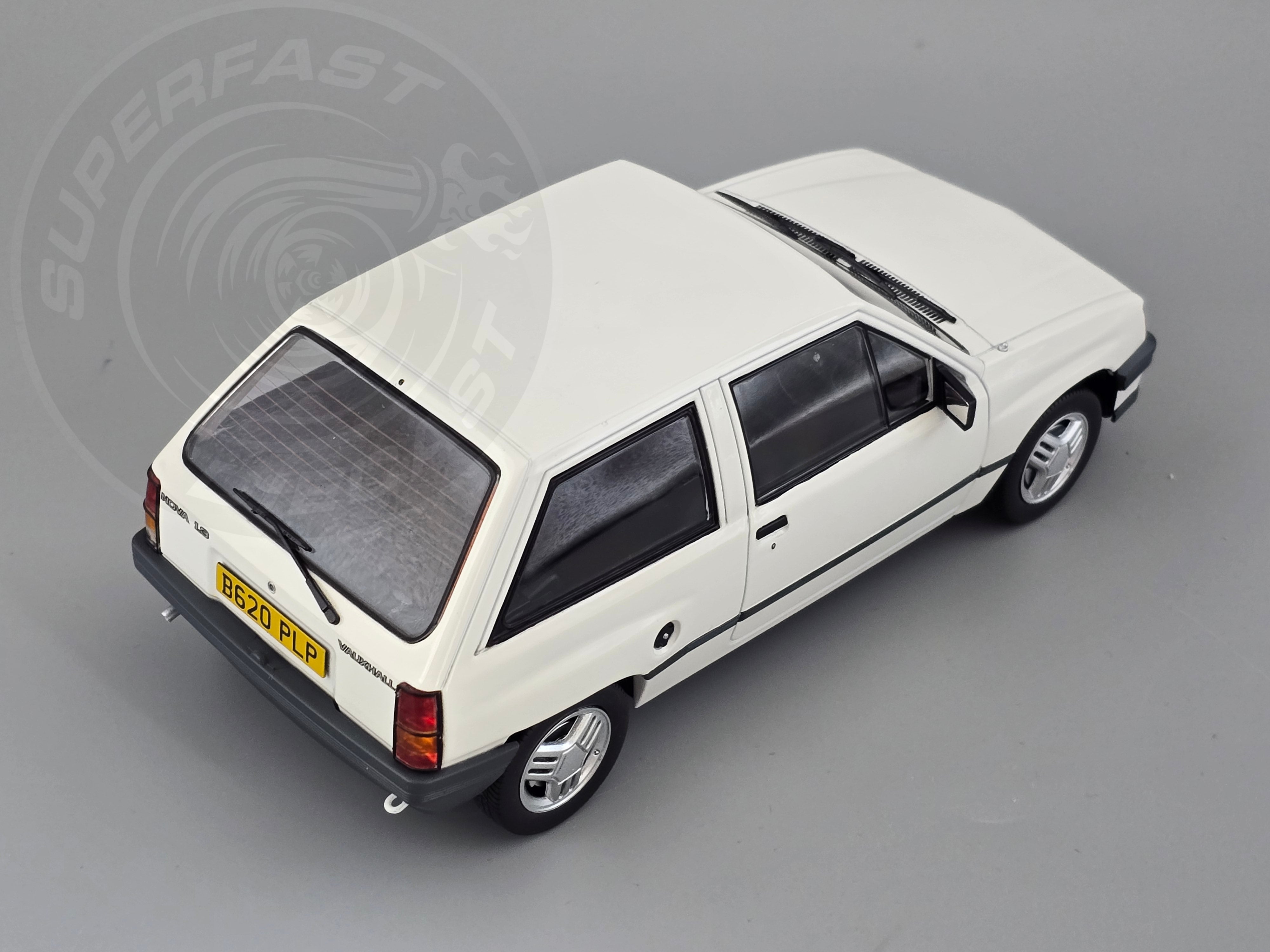 MCG 1:18 Scale Diecast - 1983 Vauxhall Nova (UK Exclusive RHD), White - MCG18904