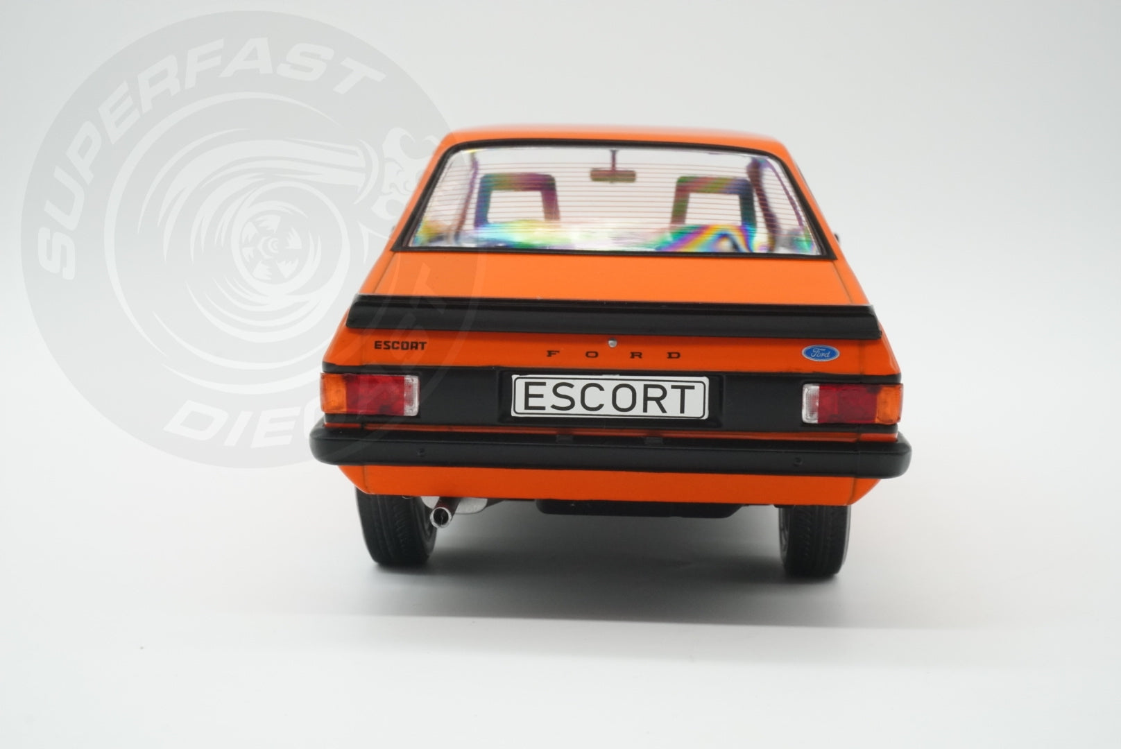 MCG 1:18 Scale Diecast Model Car -  Ford Escort Mk2 RS2000 in Orange - Limited Edition - MCG181310MCW