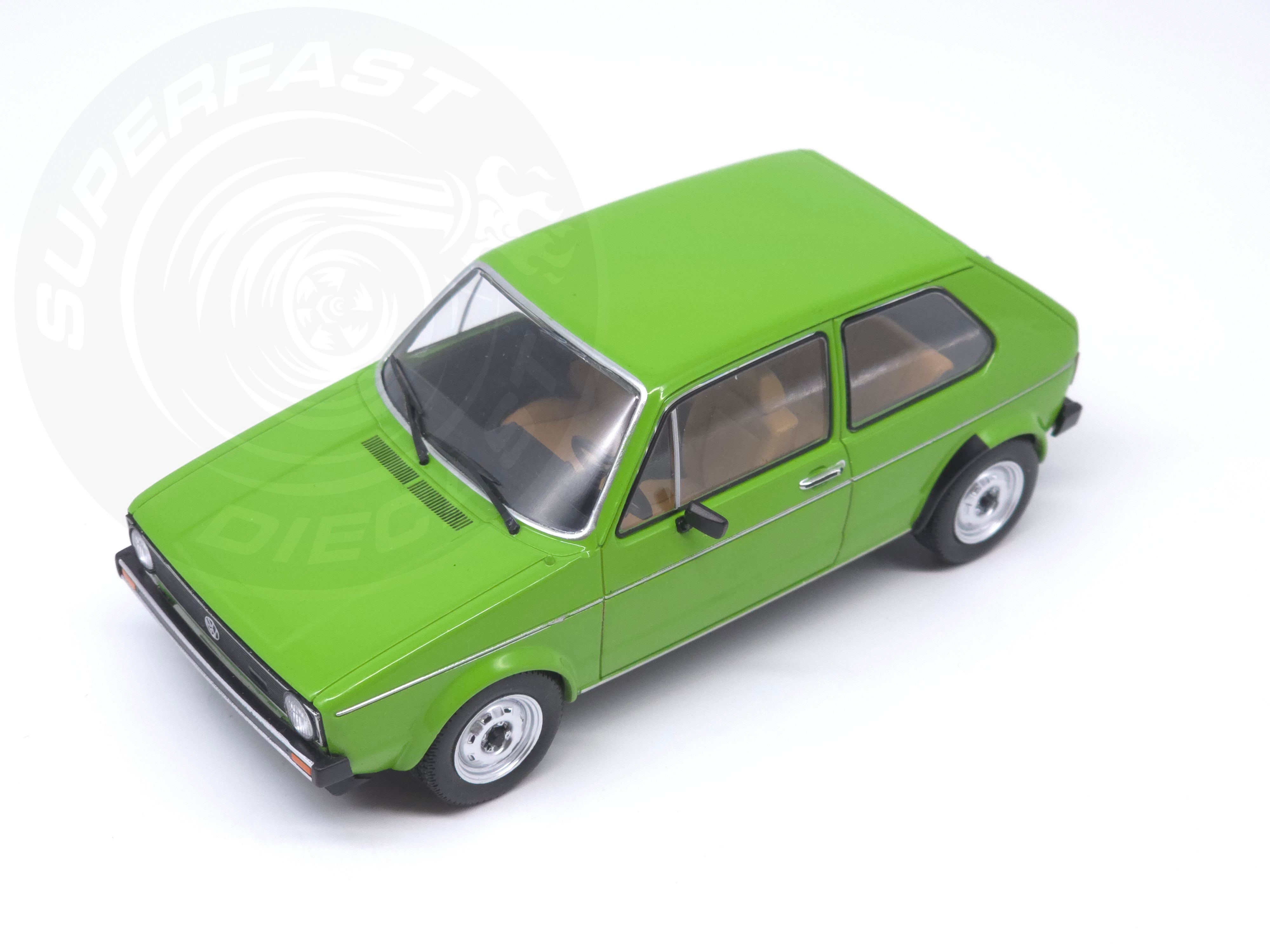 Whitebox 1:24 Scale Diecast Model Car - Volkswagen Golf GTi Mk1 in Green - WB124264