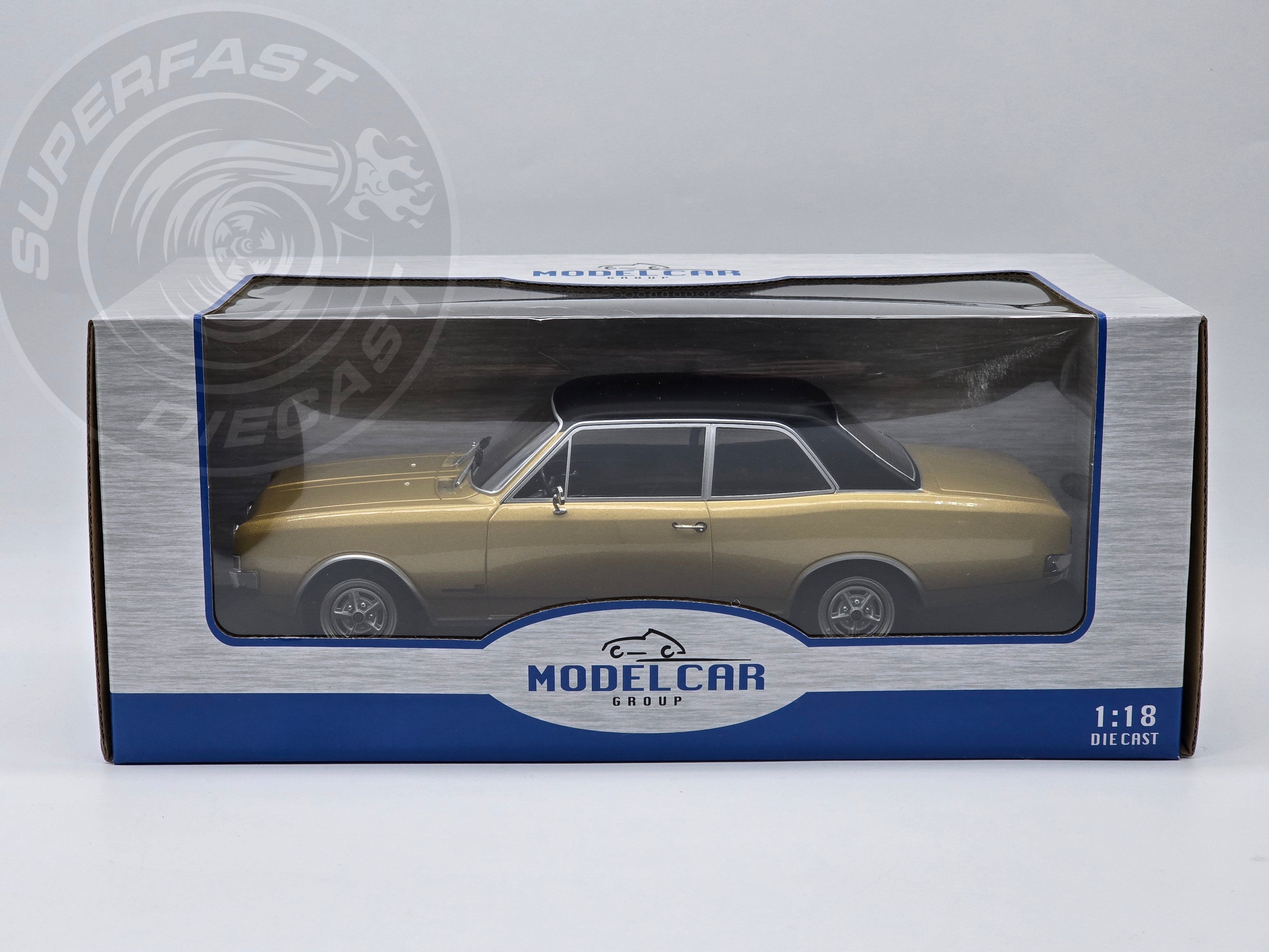 MCG 1:18 Scale Diecast - 1972 Opel Commodore, Beige - MCG18559