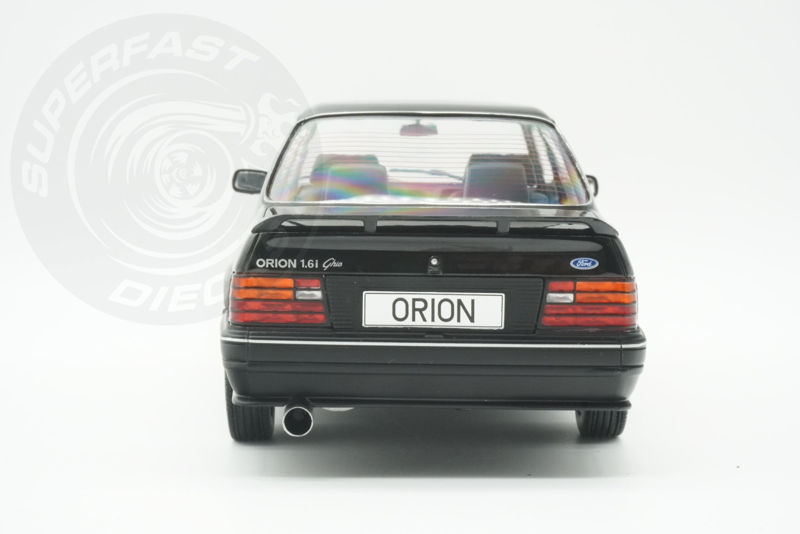 MCG 1:18 Scale Diecast - Ford Orion Mk II RHD with RS Bodykit, Black - MCG18649