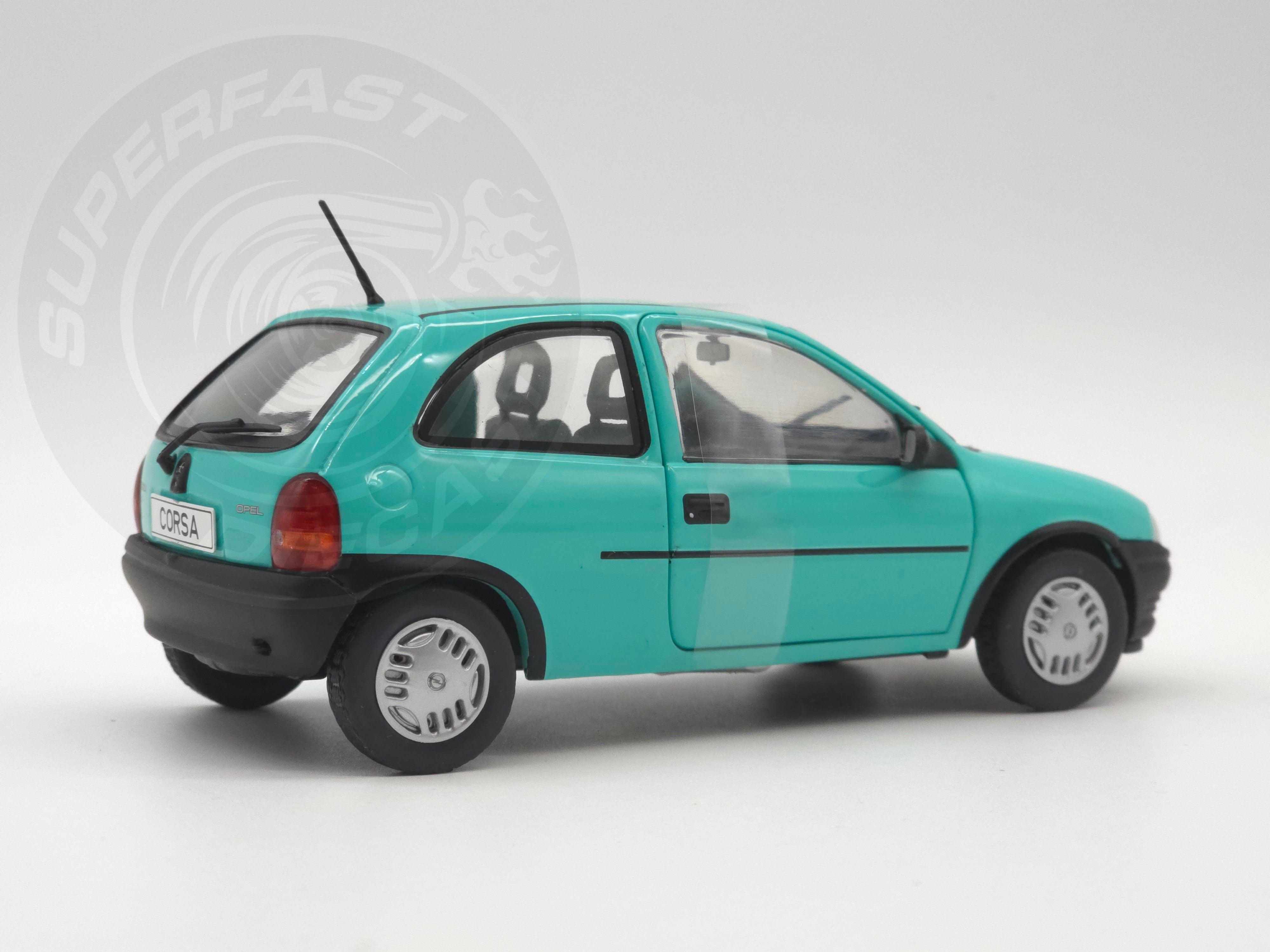 Whitebox  1:24 Scale Diecast - 1993 Opel Corsa B in Turquoise/Green - WB124226