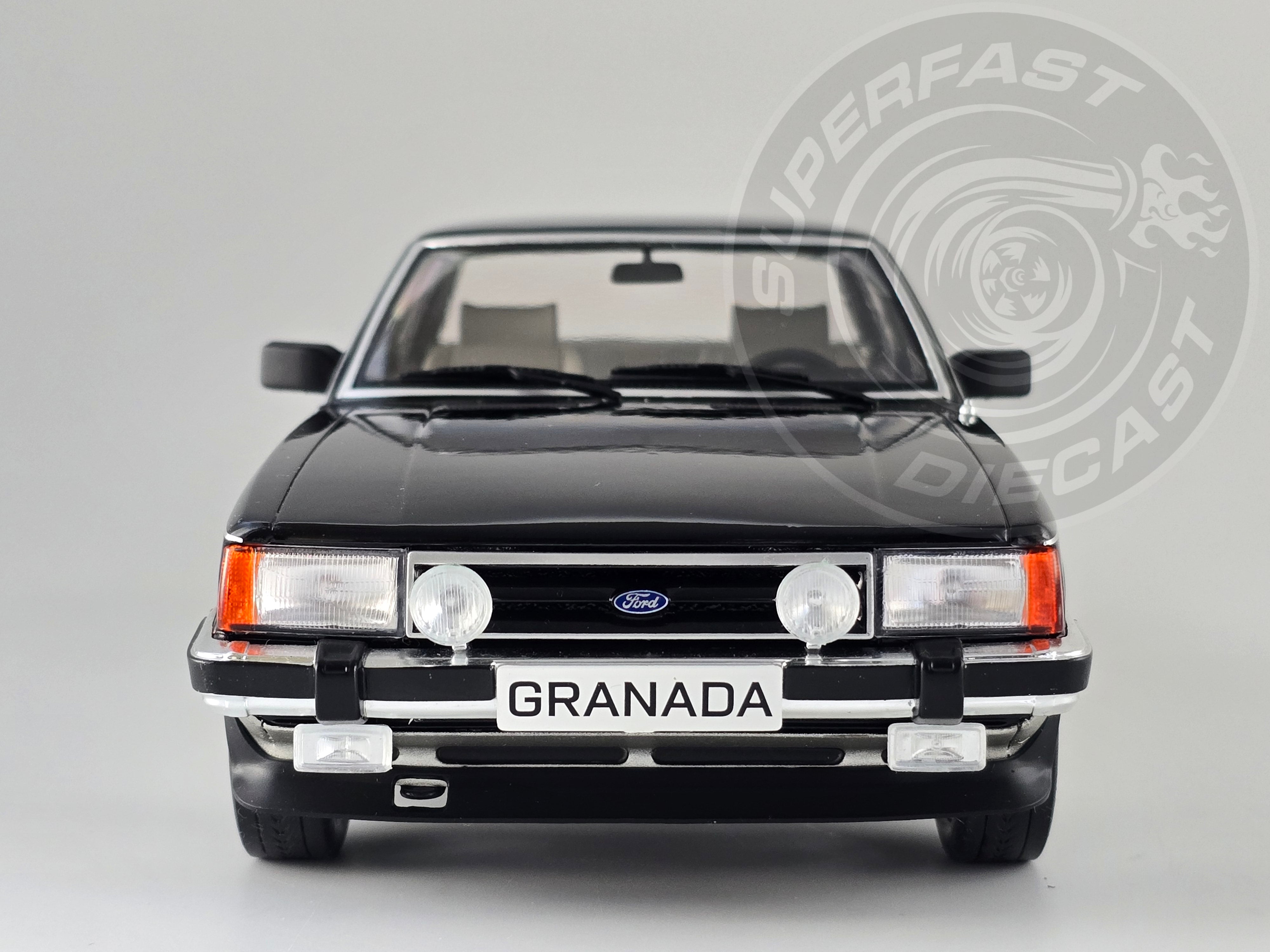 MCG 1:18 Scale Diecast MCG 1:18 Scale Diecast Ford Granada MK II 2.8 Injection, Black/Grey - MCG18536