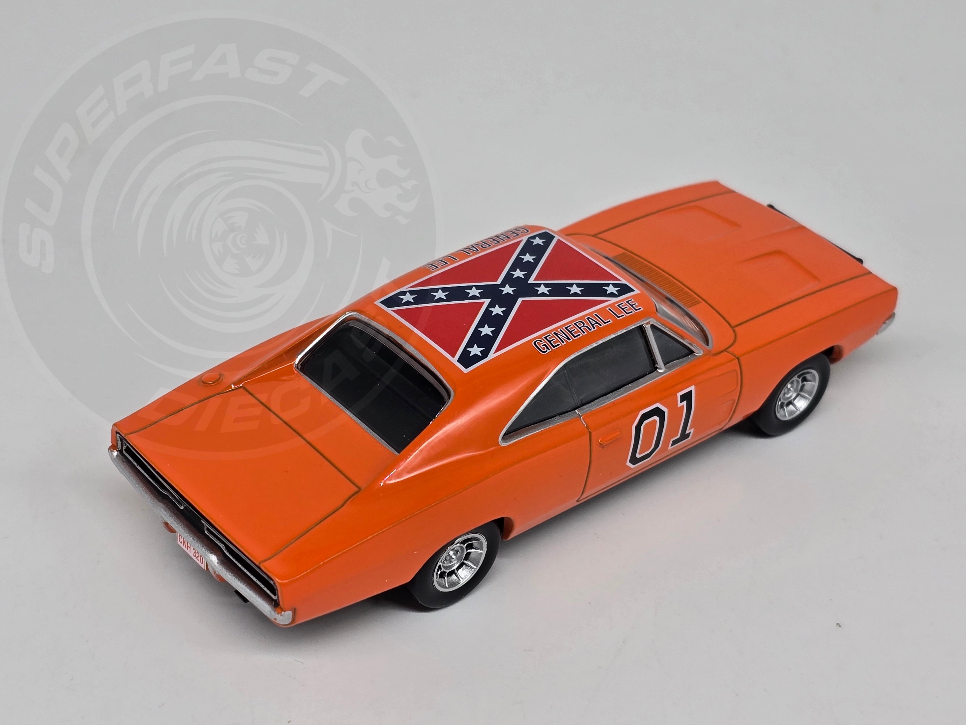 NoRev 1:43 Scale Diecast, 1969 Dodge Charger (Dukes Of Hazzard), Orange - 950003