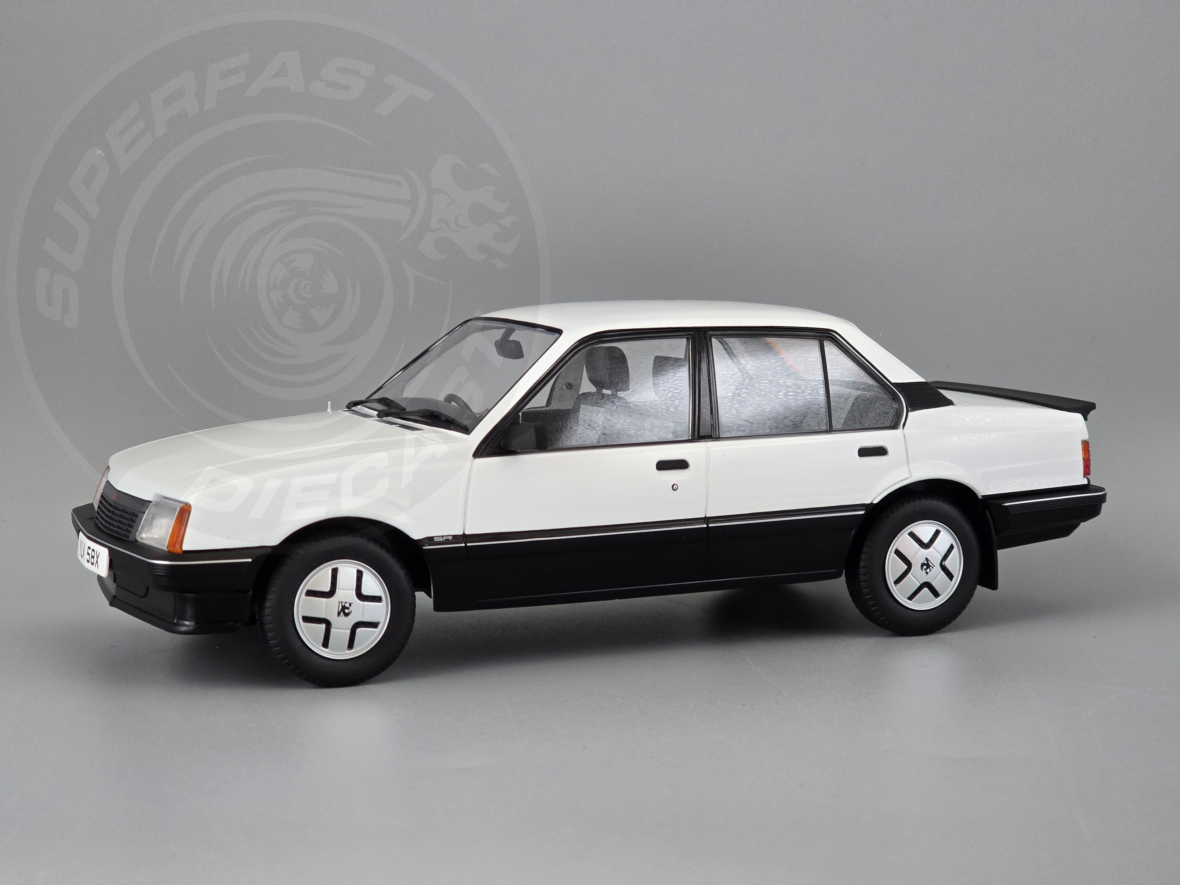 MCG 1:18 Scale Diecast - 1981 Vauxhall Cavalier SR, White, RHD UK Exclusive - MCG18582