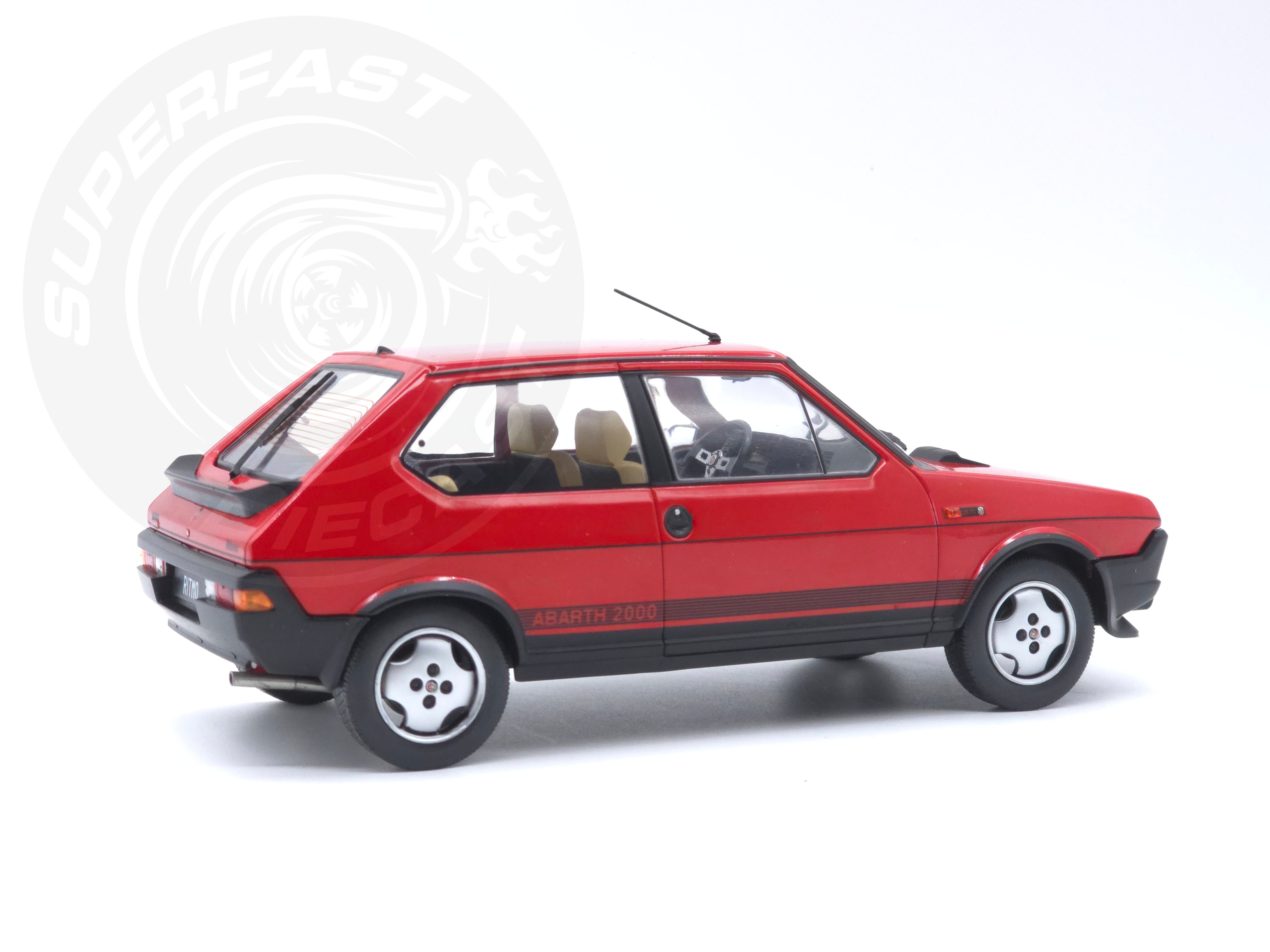 MCG 1:18 Scale Diecast Model Car -  1980 Fiat Ritmo TC 125 Abarth - Red