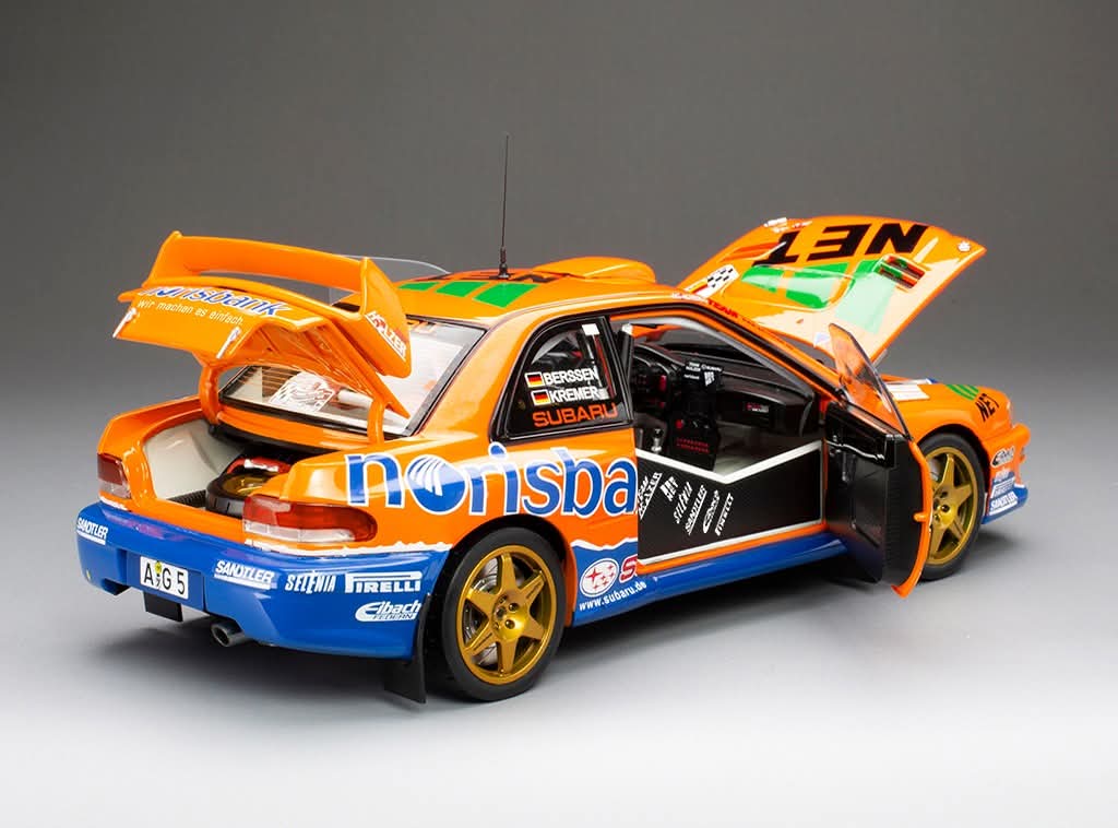 Sunstar Diecast - 1:18 Subaru Impreza S5 WRC '97 #1 A.Kremer / F.Berßen - Winner ADAC Rallye Deutschland 1999  (limited edition 999pcs) - 5782