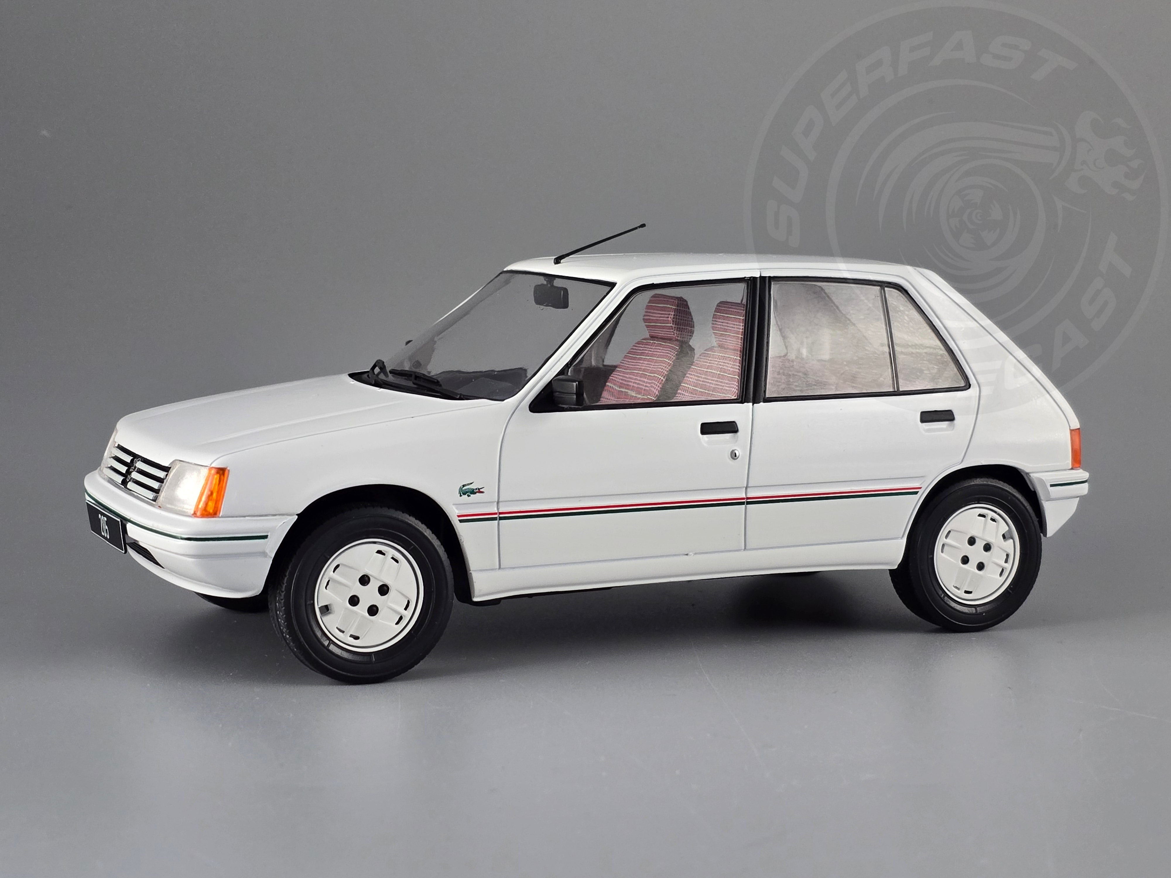 MCG 1:18 Scale - 1984 Peugeot 205, White - MCG18493