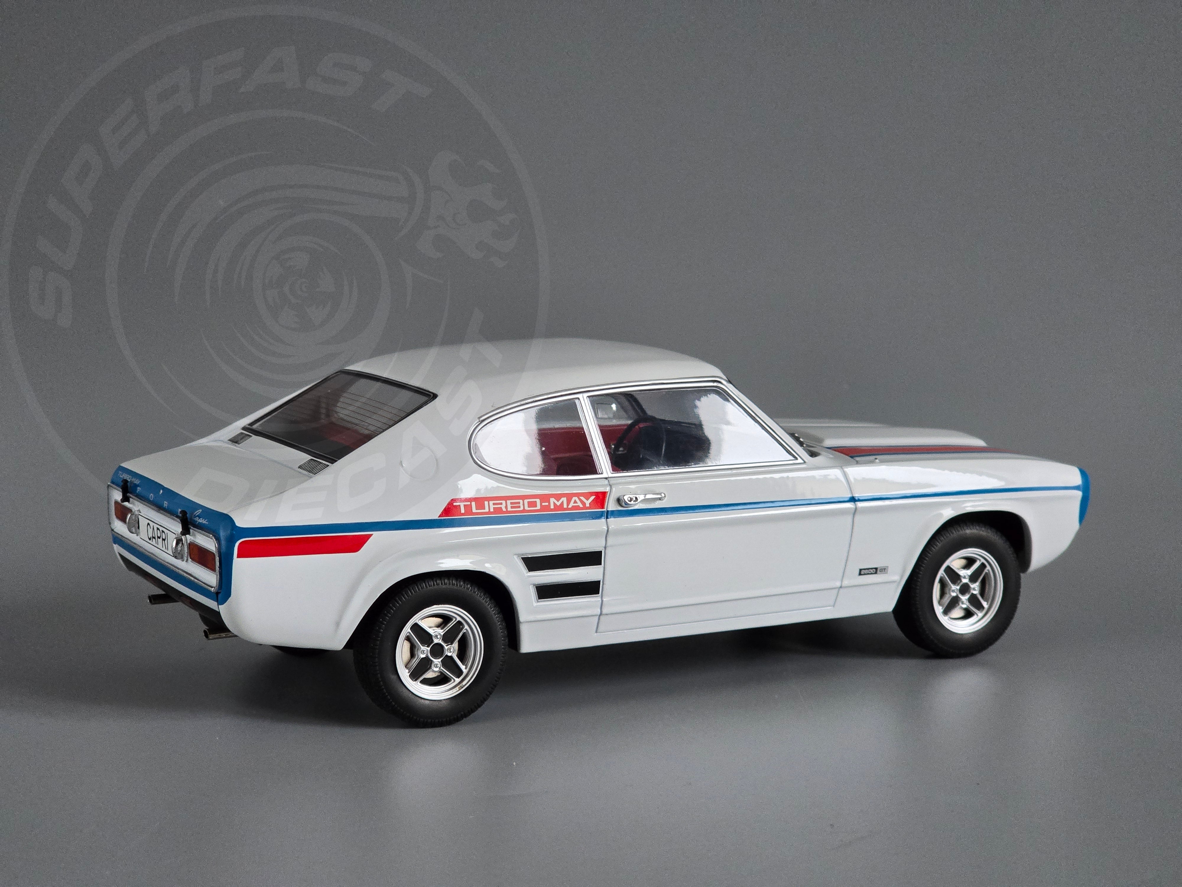 MCG 1:18 Scale Diecast 1970 Ford Capri MK1 RS 2600, White - MCG18539
