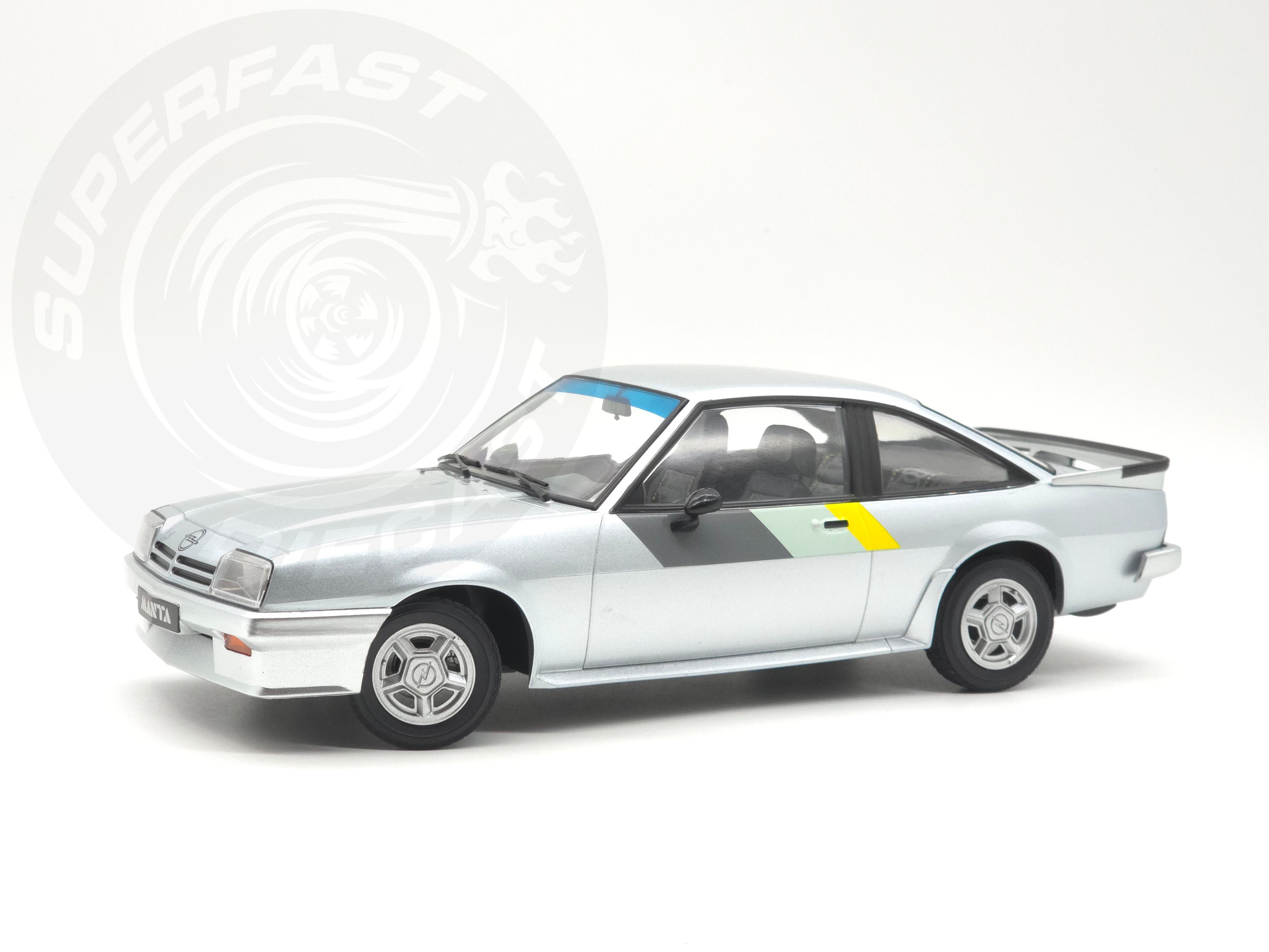 Norev 1:18 Scale Diecast - 1985 Opel Manta B i240 - Silver - 183301