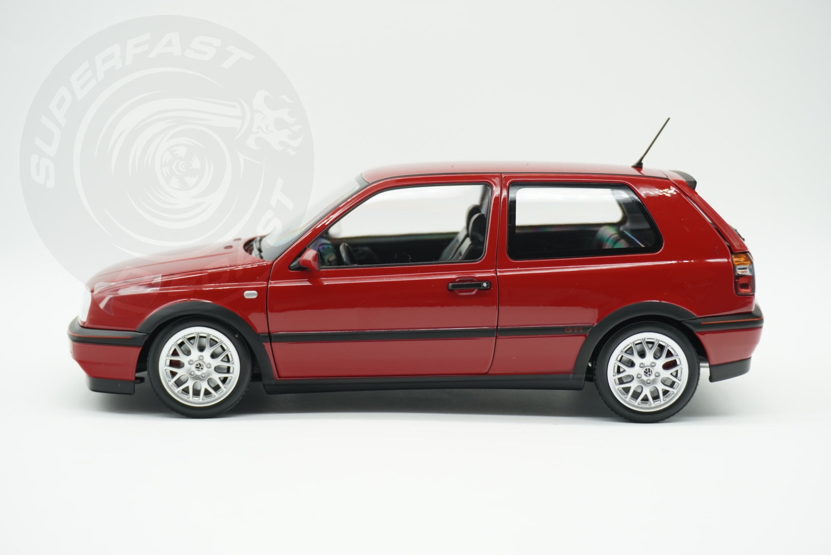 Norev 1:18 Scale Diecast - 1996 VW Volkswagen Golf Mk3, Flash Red - 188418R