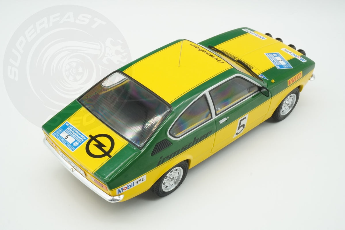 MCG 1:18 Diecast - Opel Kadett C Coupe GT/E, International Sachs Winter Rallye, 1976, #5, W.Smolej/C.Geistdörfer,  - MCG18650R
