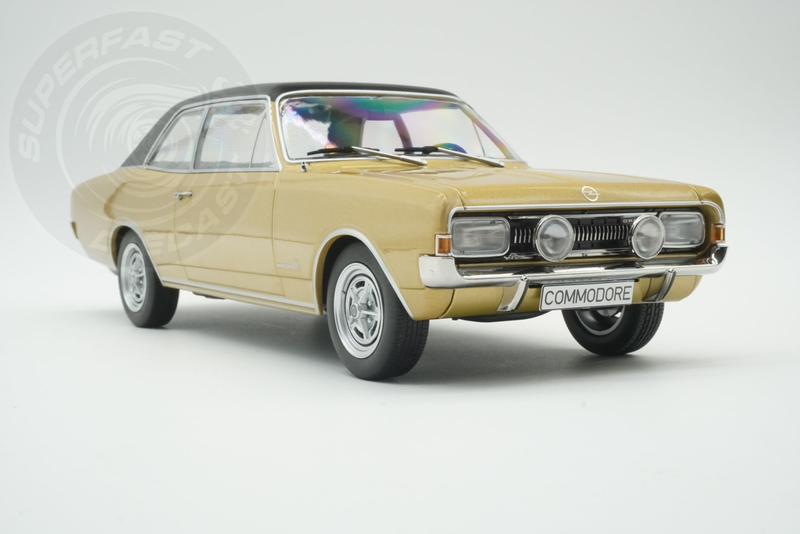 MCG 1:18 Scale Diecast - 1972 Opel Commodore, Beige - MCG18559
