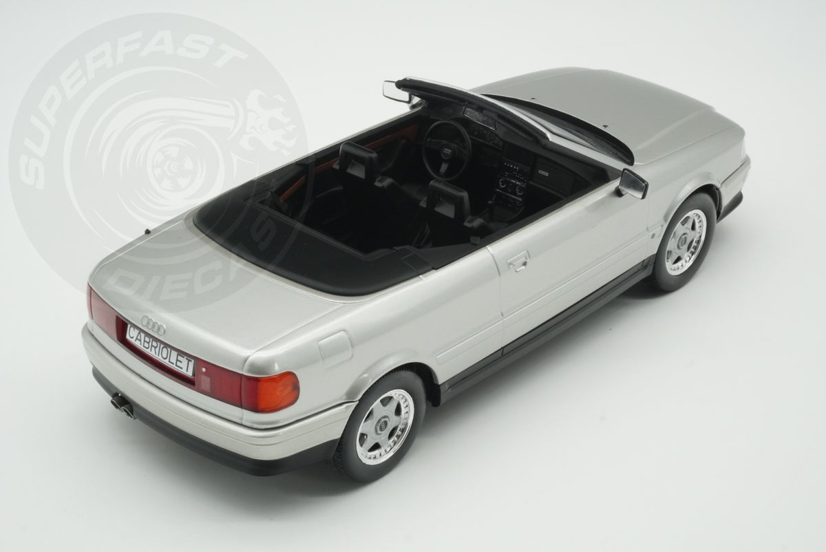 MCG 1:18 Scale Diecast -  1991 Audi 80 Cabriolet, Silver - MCG181225