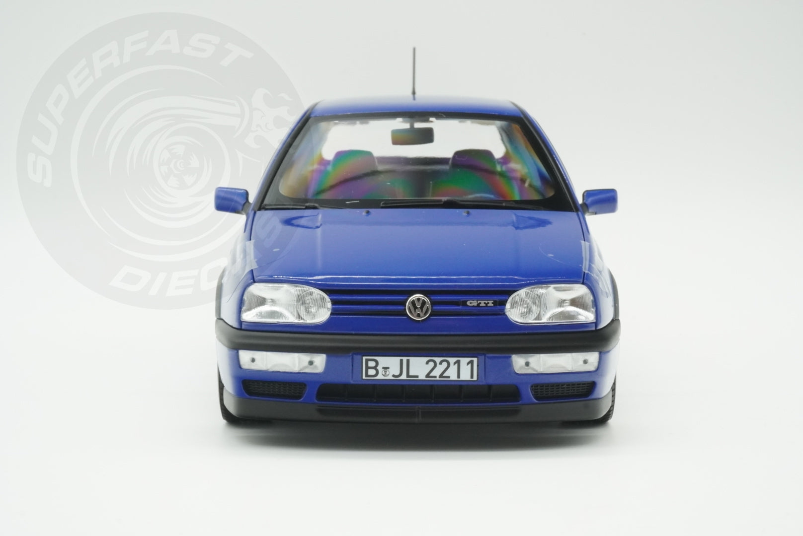 Norev 1:18 Scale Diecast - 1994 VW Volkswagen Golf Mk3 Colour Concept, Jazz Blue - 188506