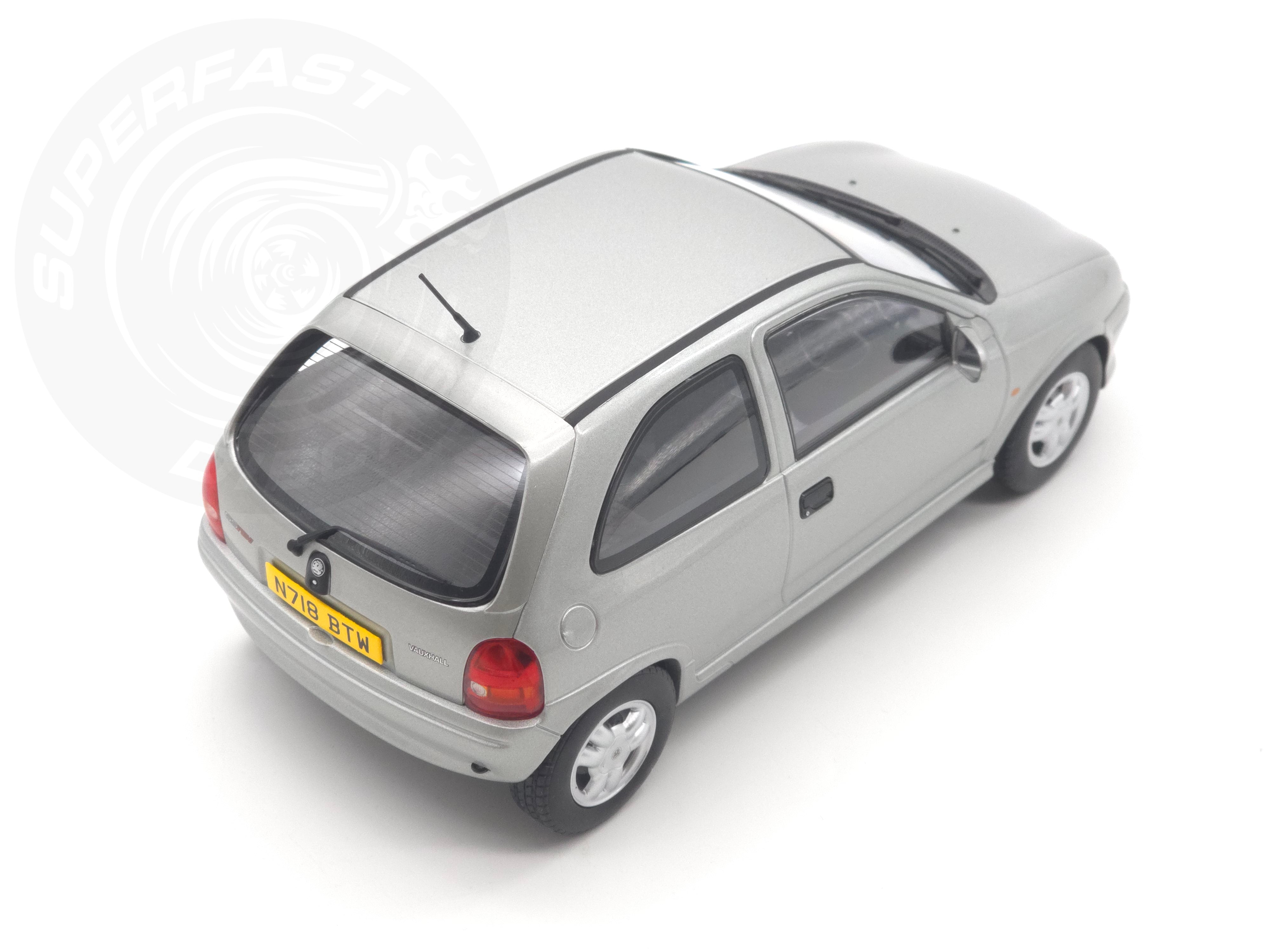 MCG 1:18 Scale Diecast - 1993 Vauxhall Corsa GSi (UK Exclusive RHD), Silver - MCG18846