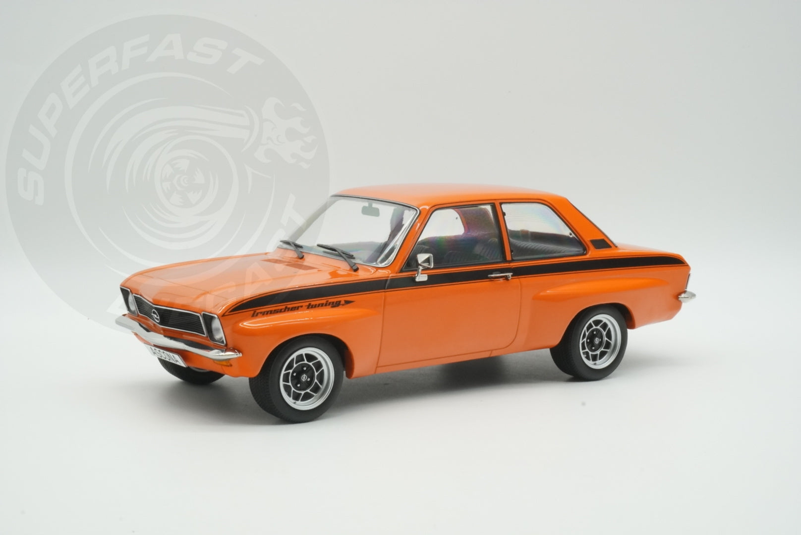 MCG 1:18 Diecast - Opel Ascona A Irmscher, Orange/Black - MCG18839