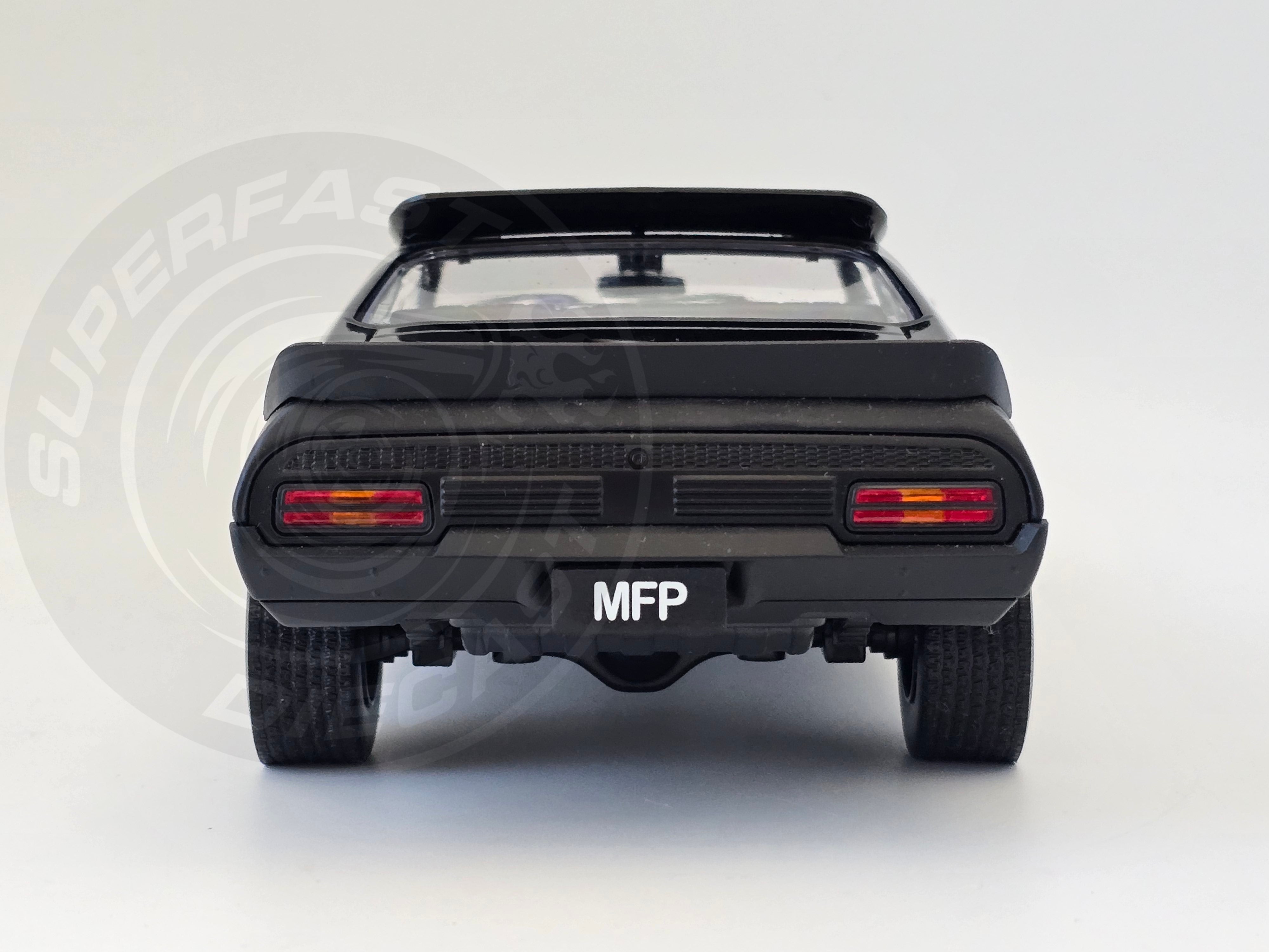 Greenlight Hollywood 1:18 Diecast - 1973 Ford Falcon XB, Mad Max, Last of the V8 Interceptors - Black - 12996