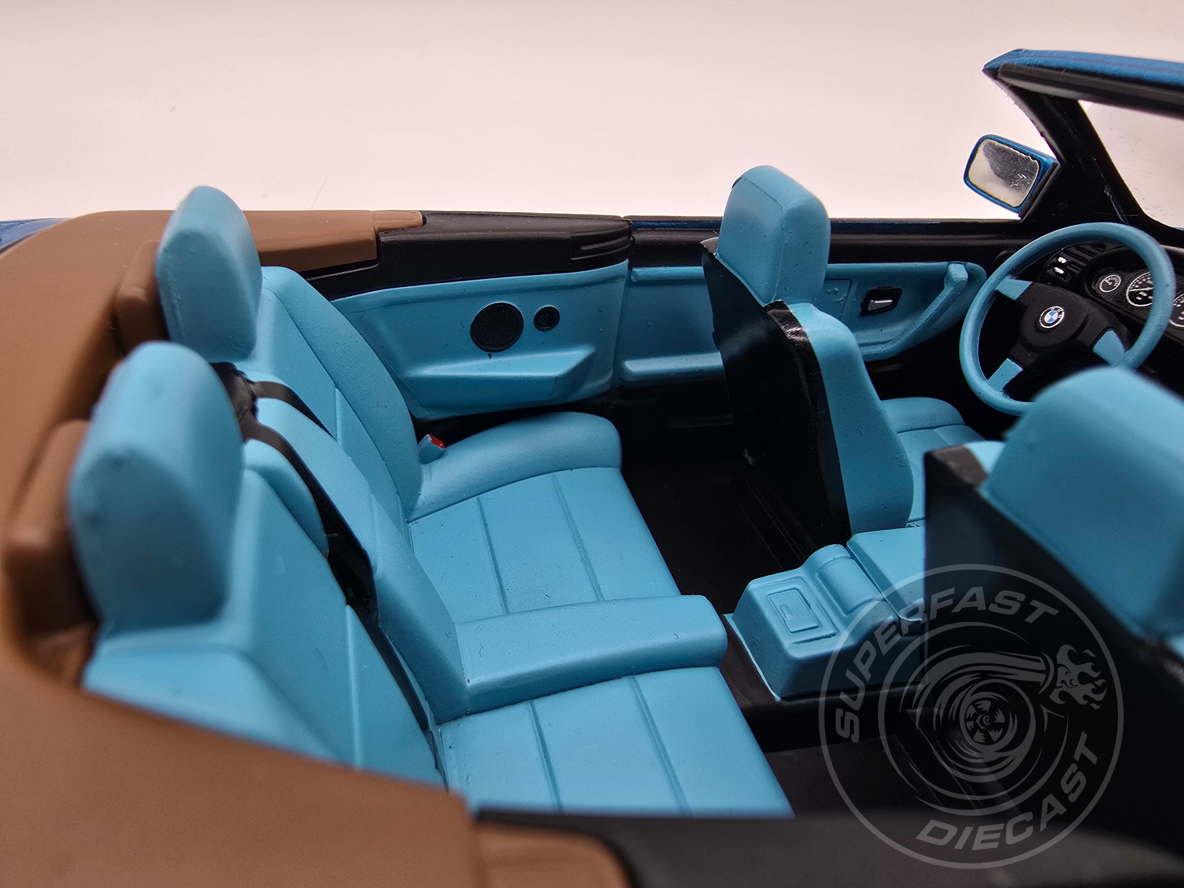 MCG 1:18 Diecast - 1996 BMW 328i (E36) Cabriolet, Turquoise - MCG18319