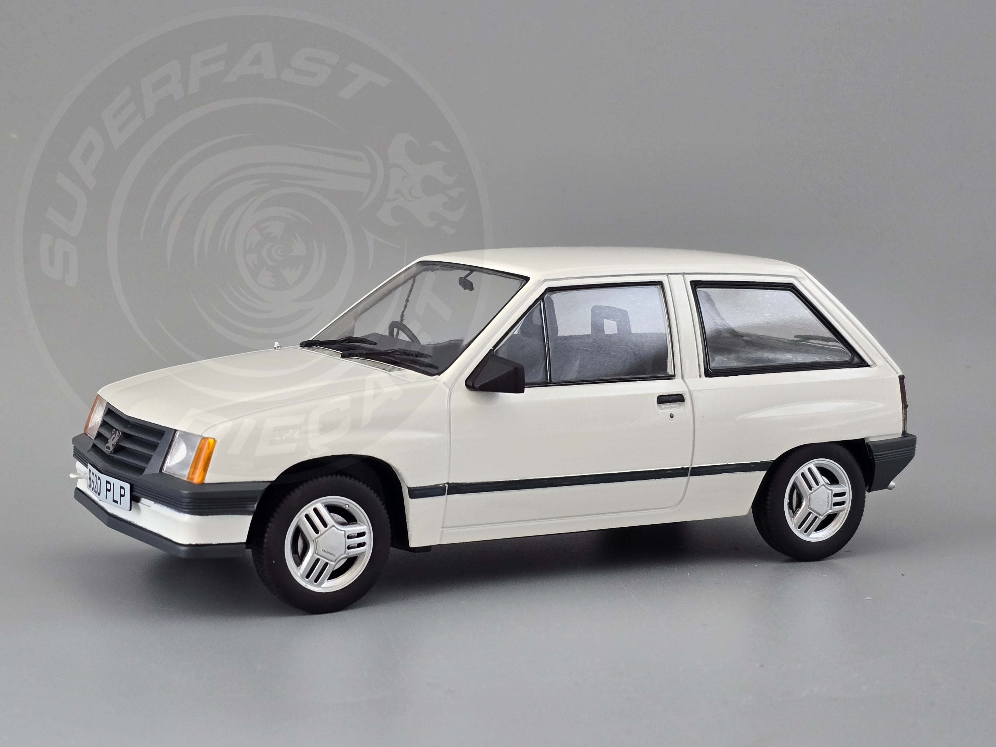 MCG 1:18 Scale Diecast - 1983 Vauxhall Nova (UK Exclusive RHD), White - MCG18904