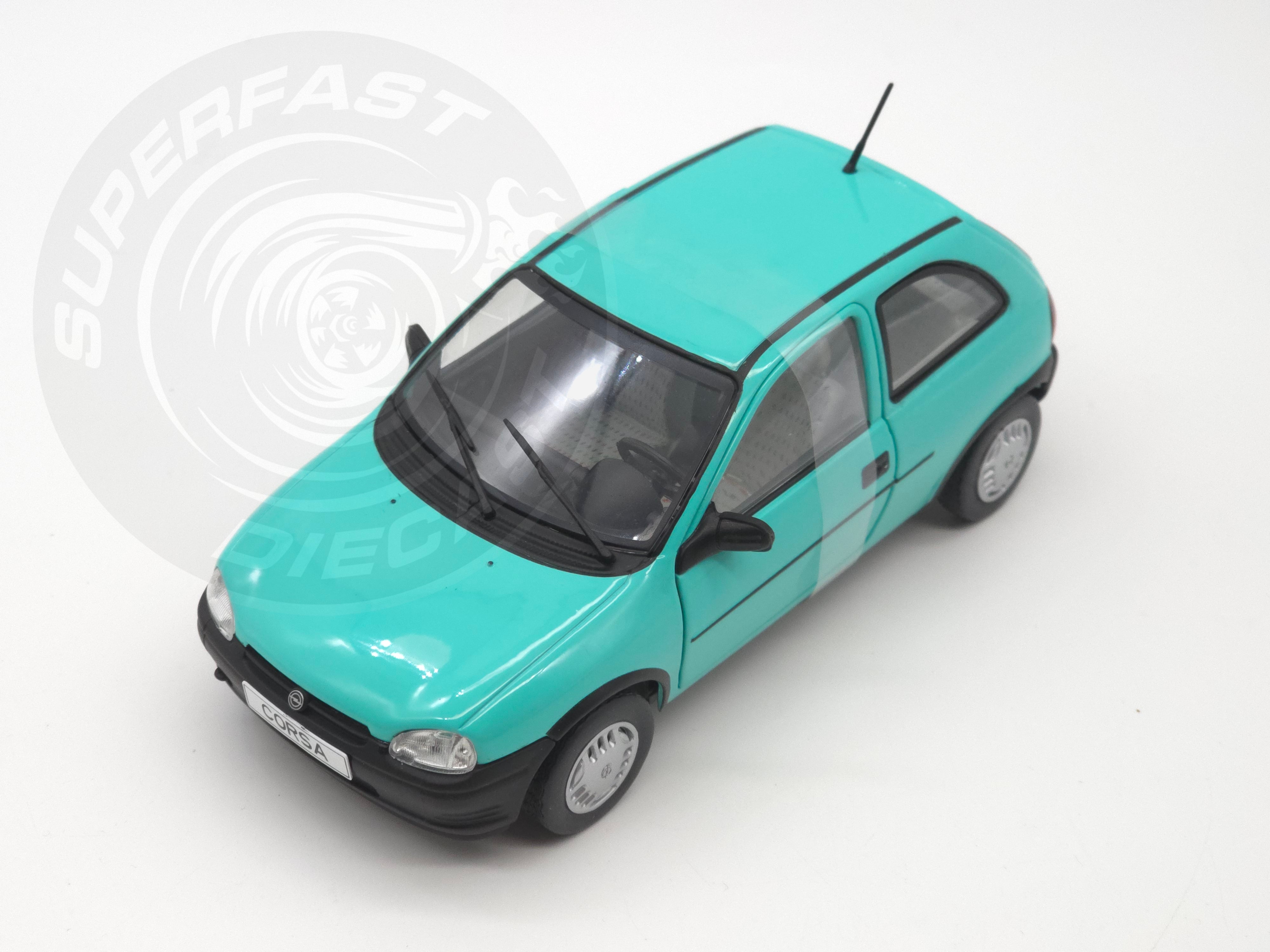 Whitebox  1:24 Scale Diecast - 1993 Opel Corsa B in Turquoise/Green - WB124226