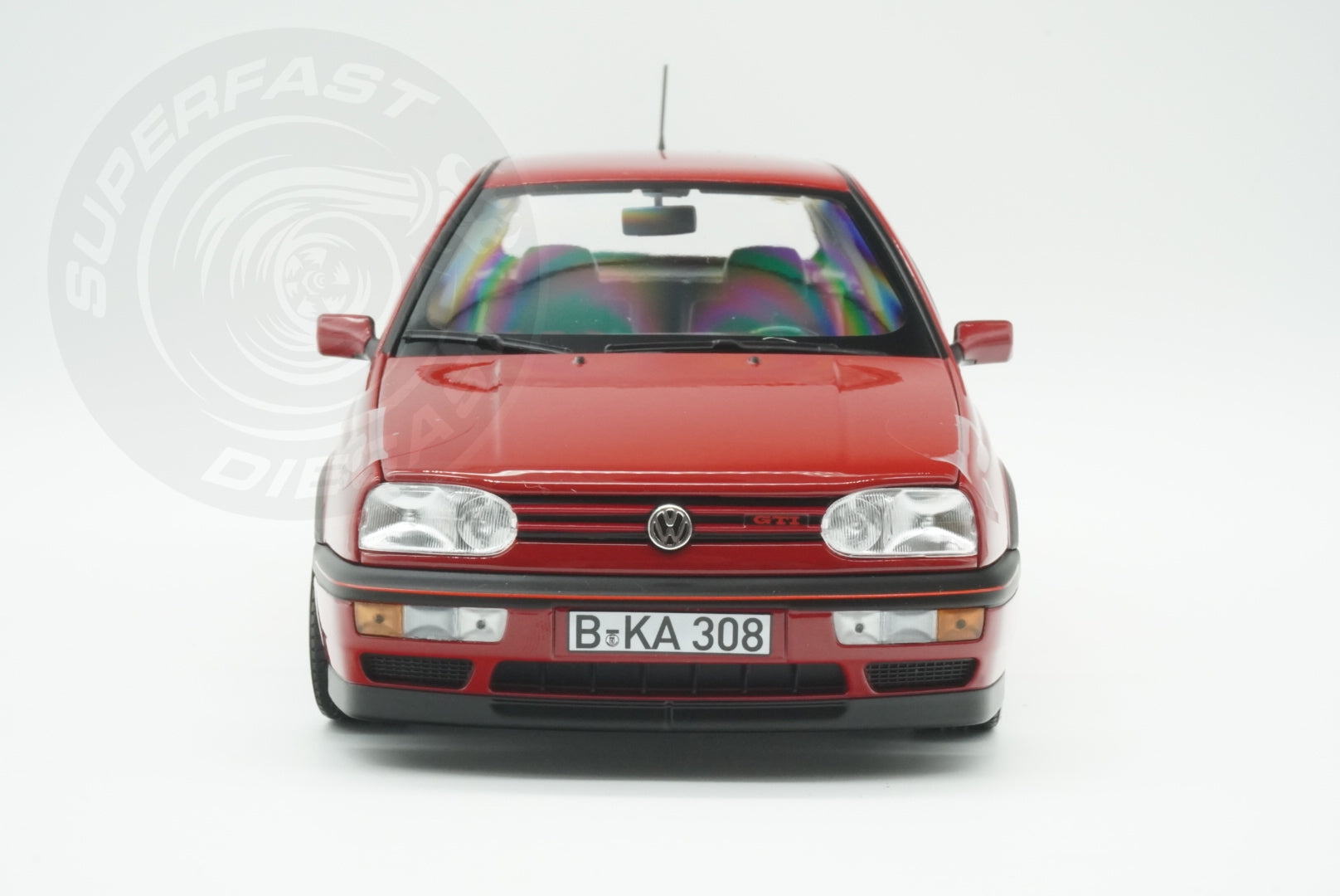 Norev 1:18 Scale Diecast - 1996 VW Volkswagen Golf Mk3, Flash Red - 188418R