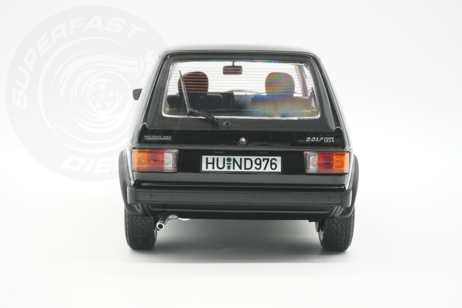 Norev 1:18 Scale Diecast Model Car - 1976 Volkswagen Golf Mk1 GTI Black - 188487