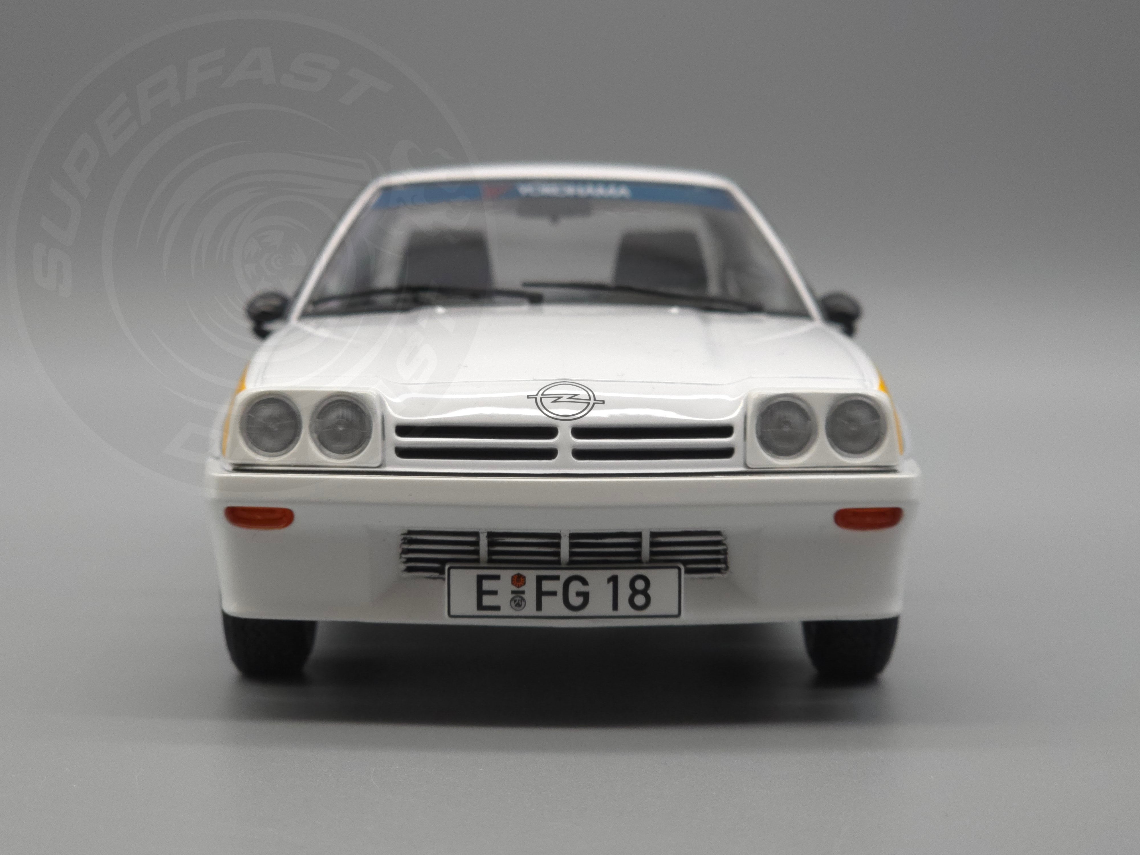 Norev 1:18 Scale Diecast - 1984 Opel Manta B Irmsher (The Movie Fred) - White- 183306