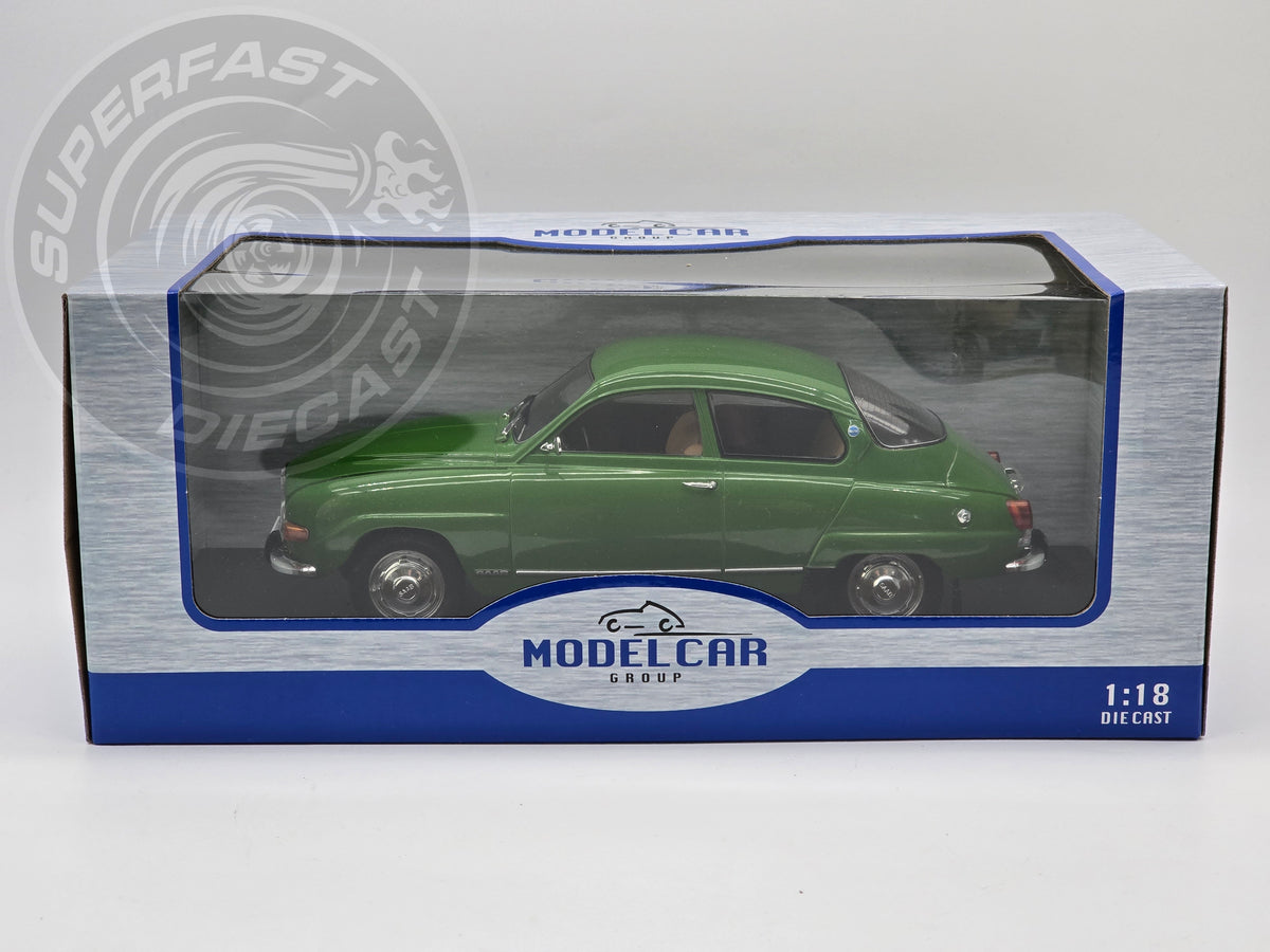 MCG 1:18 Diecast - 1970 Saab 96 V4, Green - MCG18655