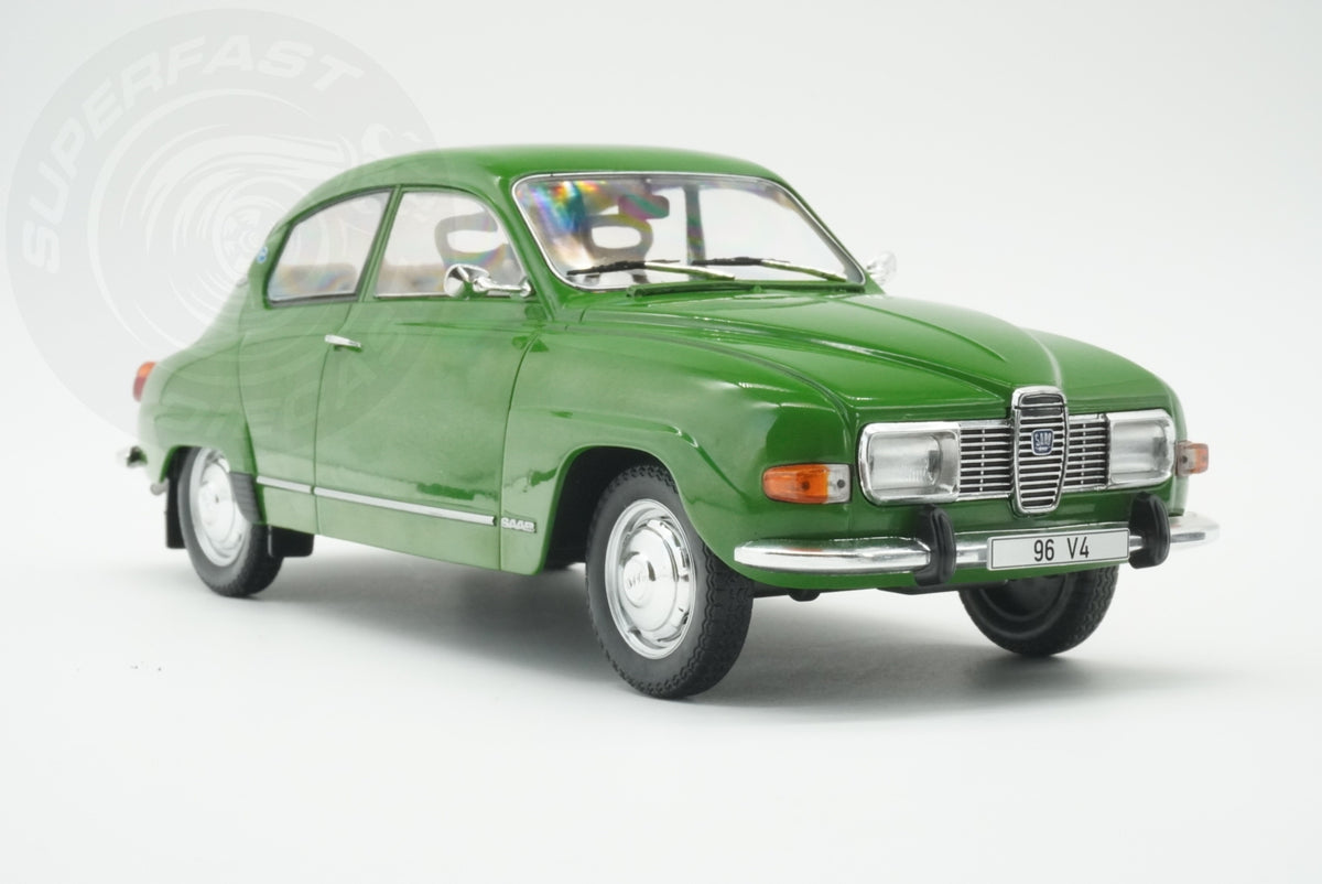 MCG 1:18 Diecast - 1970 Saab 96 V4, Green - MCG18655