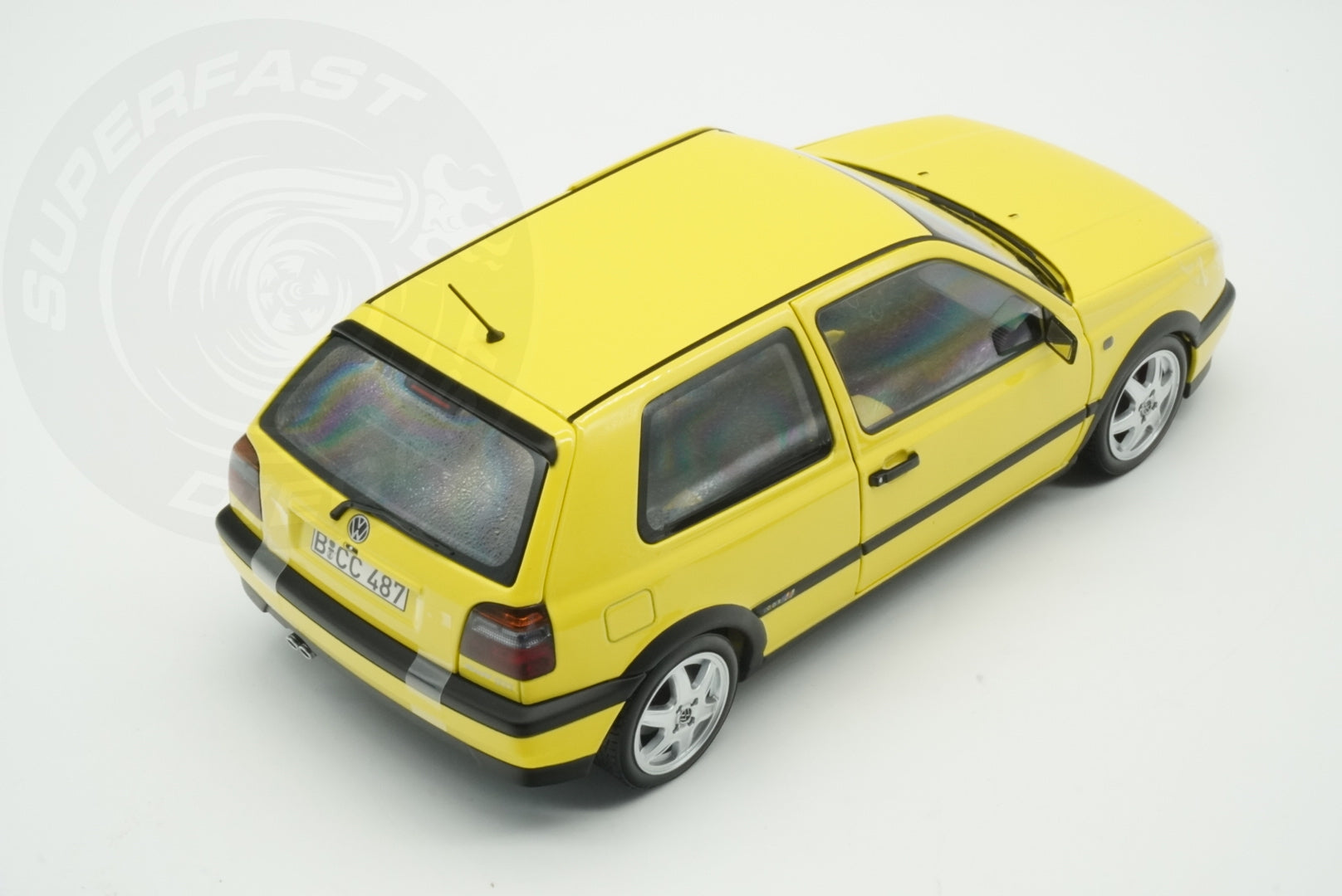 Norev 1:18 Scale Diecast - 1994 VW Volkswagen Golf Mk3 Colour Concept Yellow - 188507