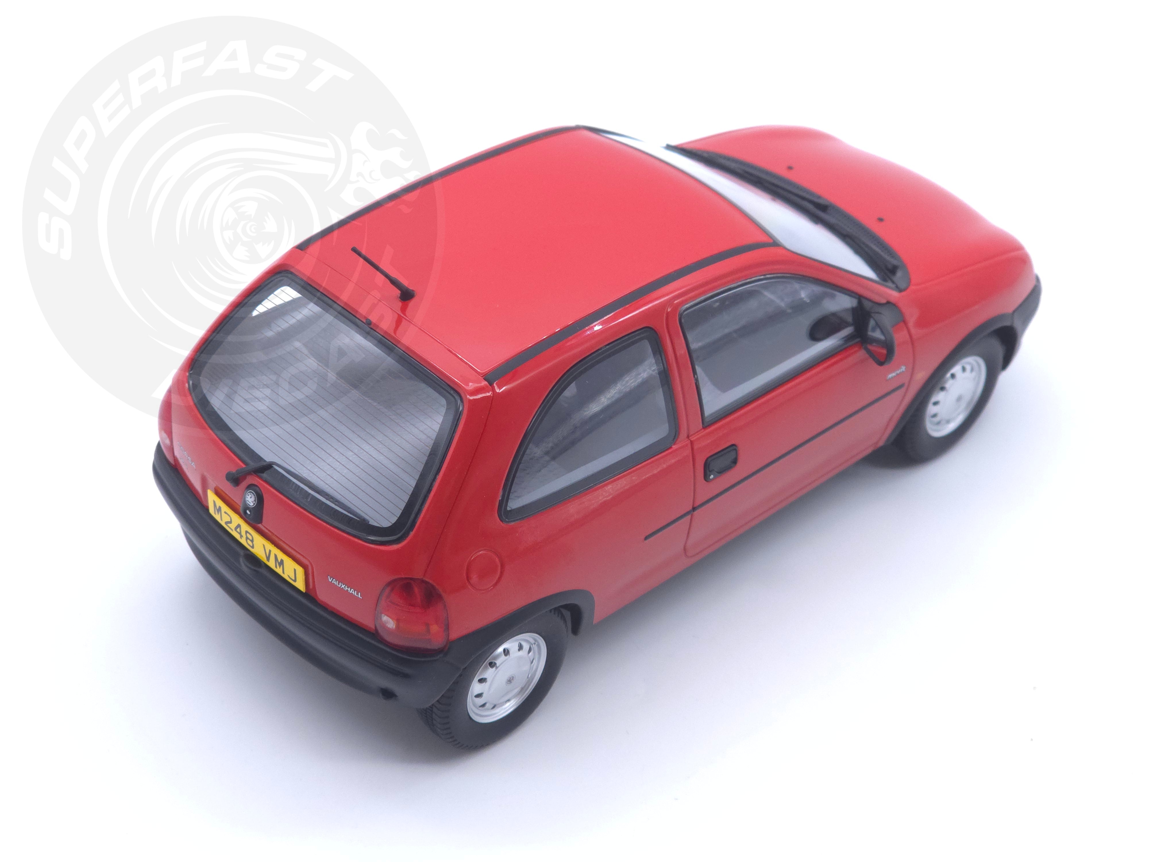 MCG 1:18 Scale Diecast - 1993 Vauxhall Corsa Merit (UK Exclusive RHD), Red - MCG18845